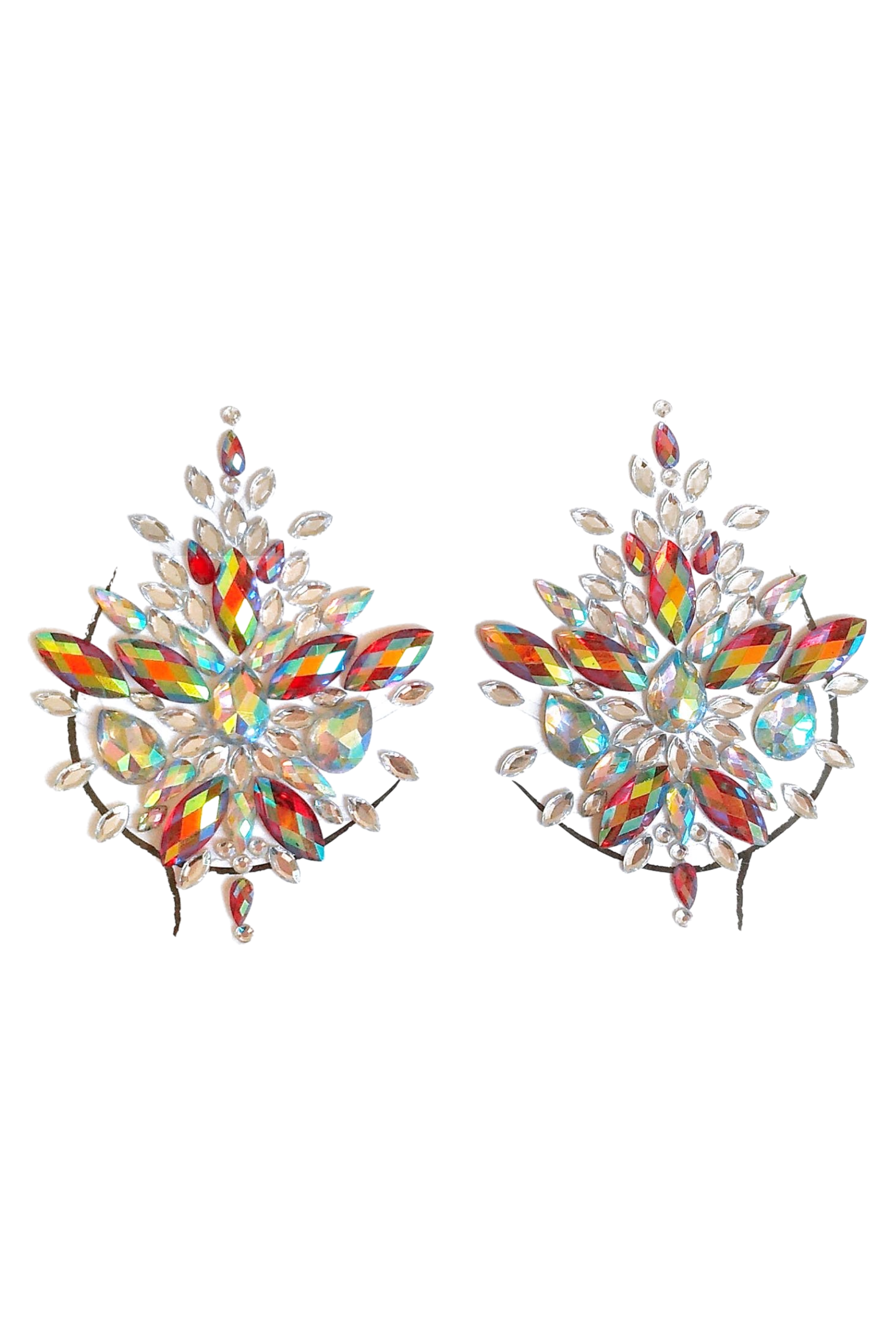 Queen Rhinestone Crystal Jewel Pasties, Body/Chest Jewels