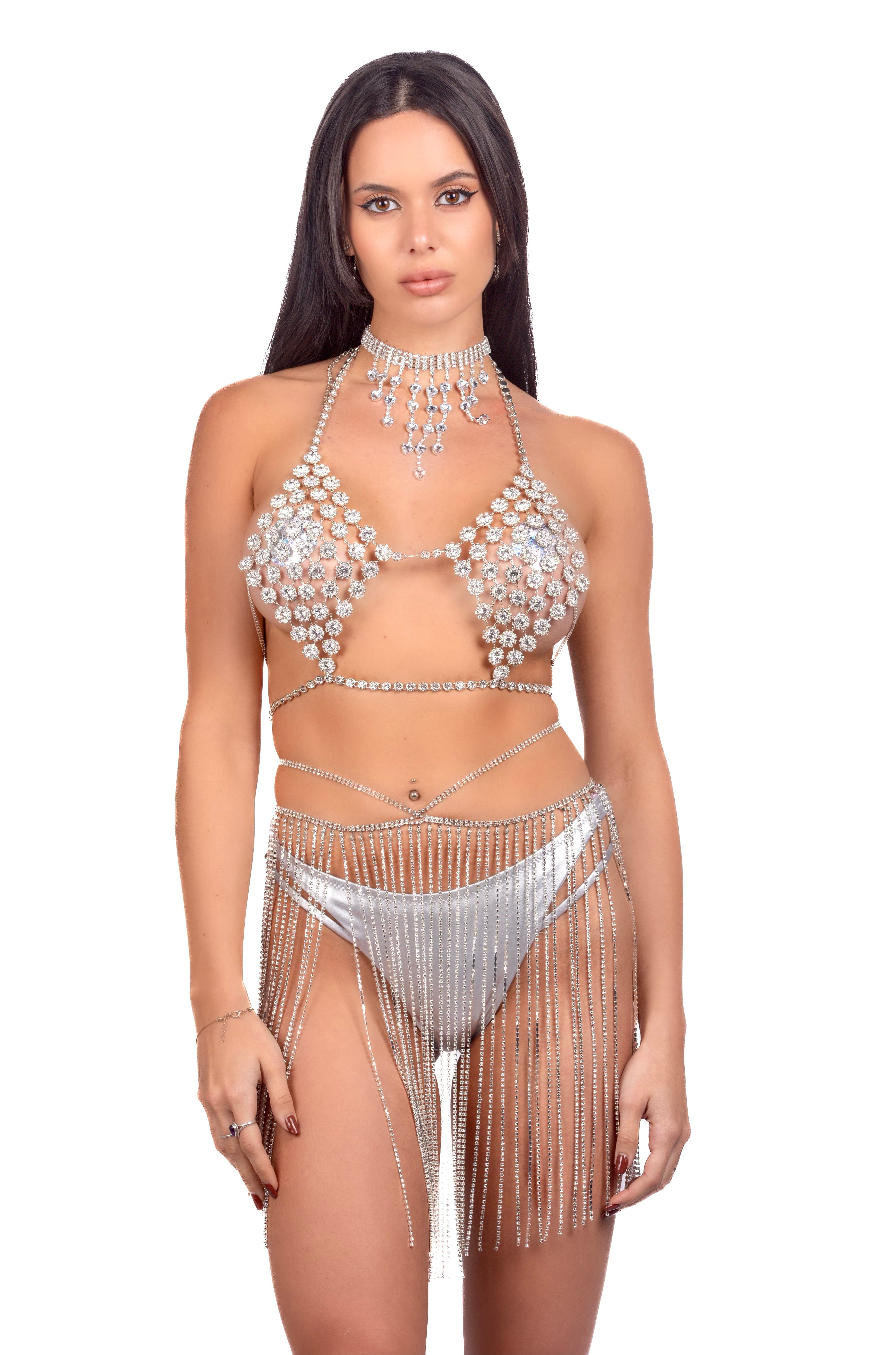 Crystal Raindrop Statement Top