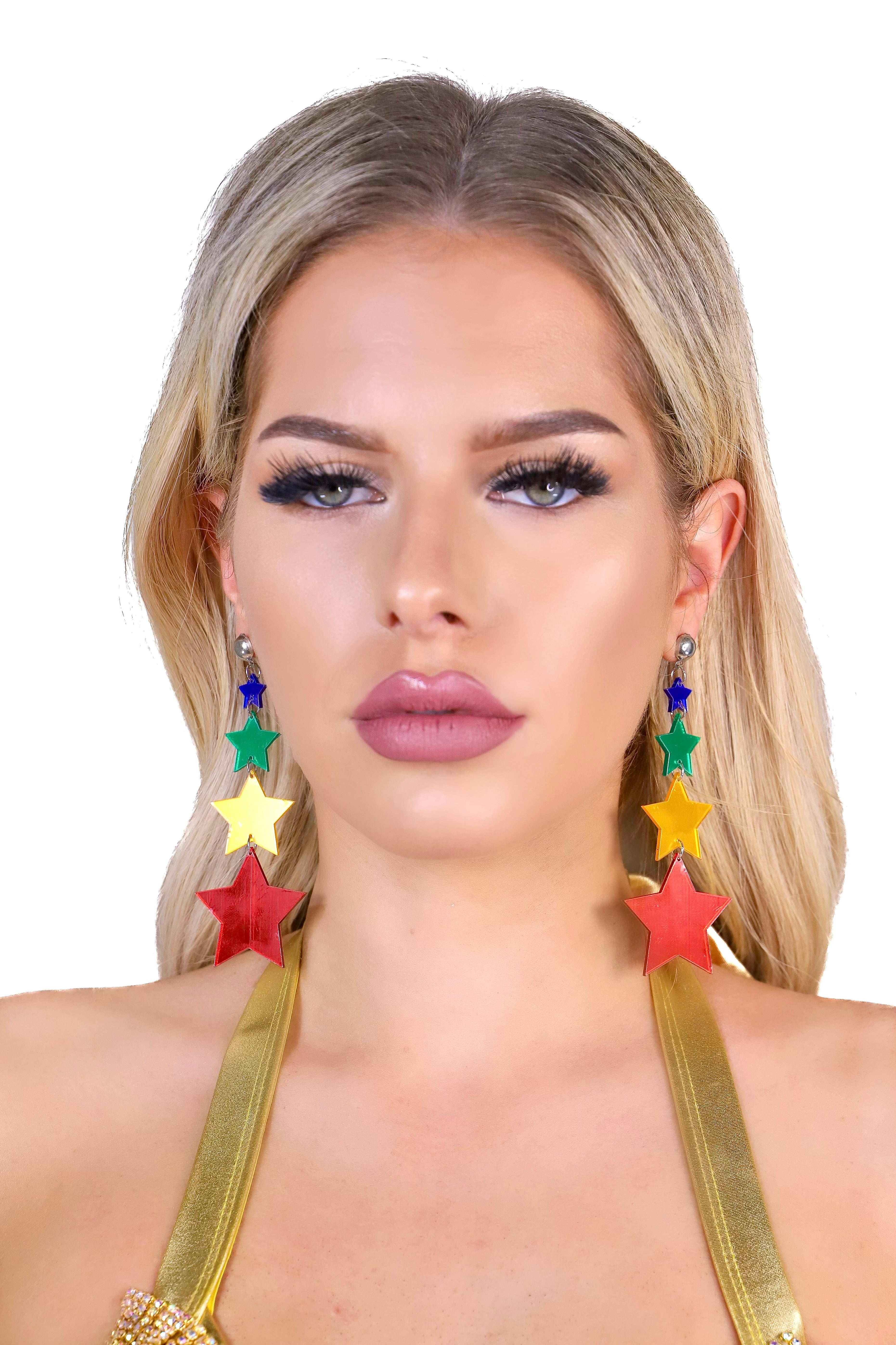Rainbow Star Earrings
