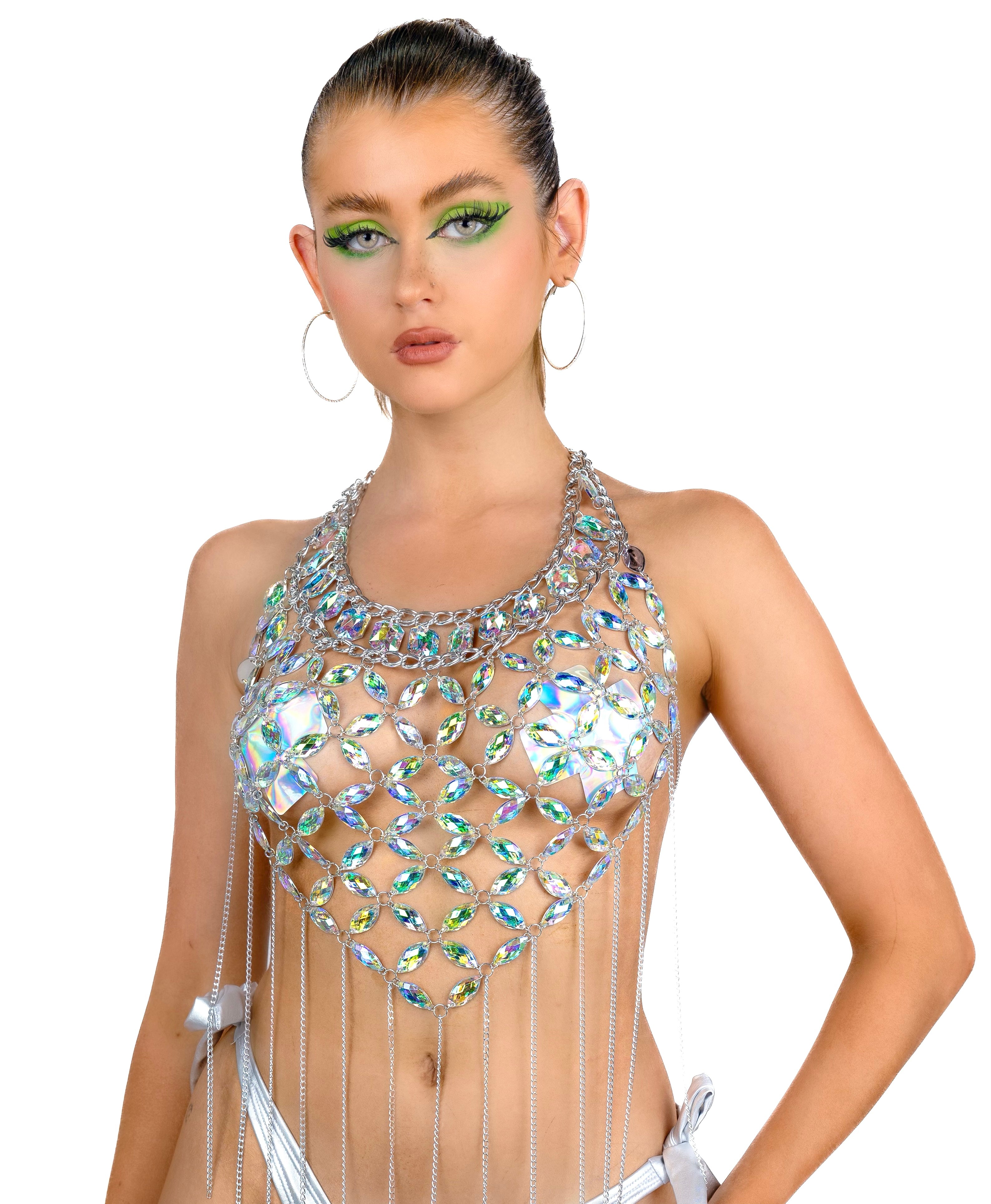 Mermaid Iridescent Jewelry Top