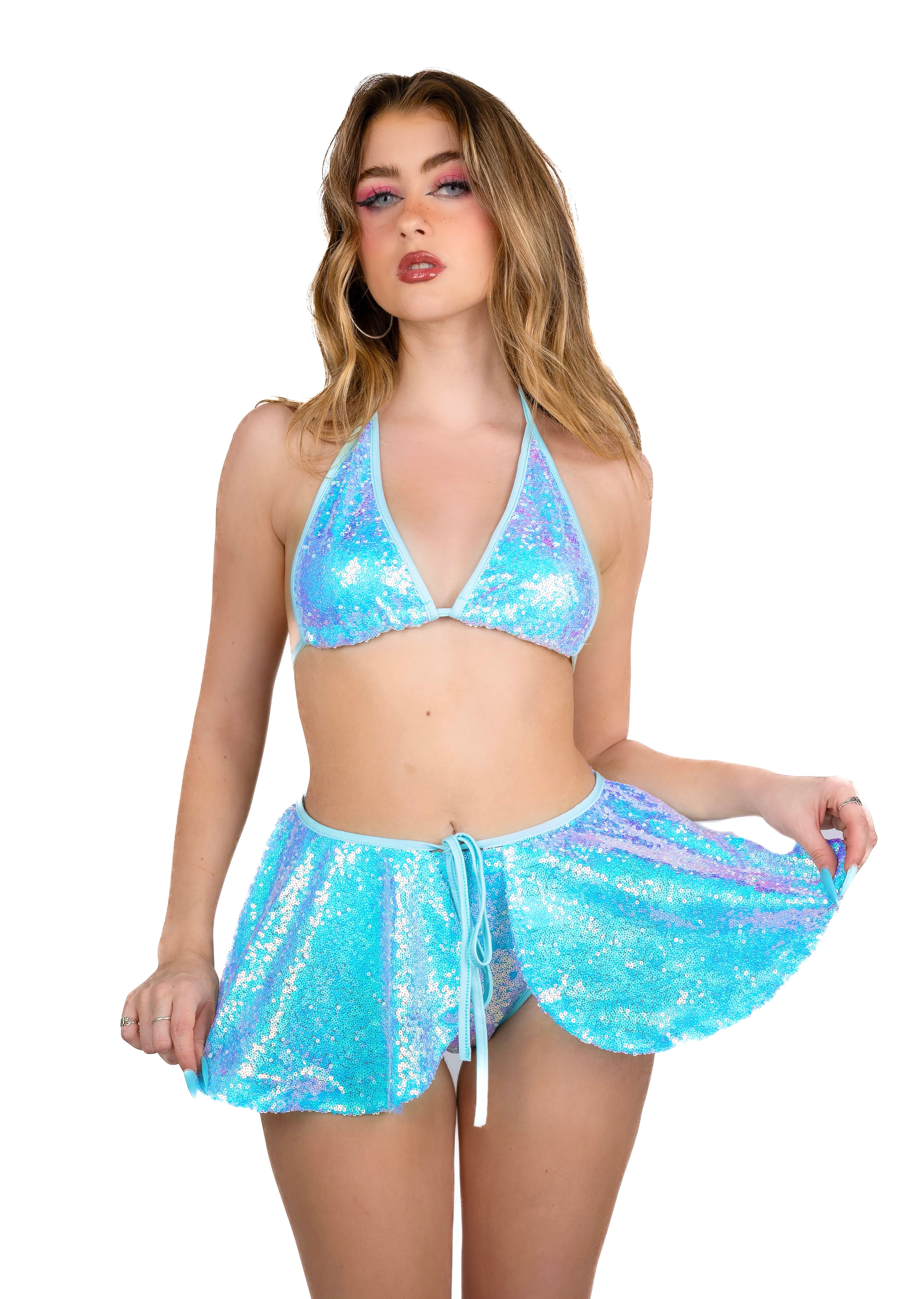 Sky Goddess Sequin Skirt