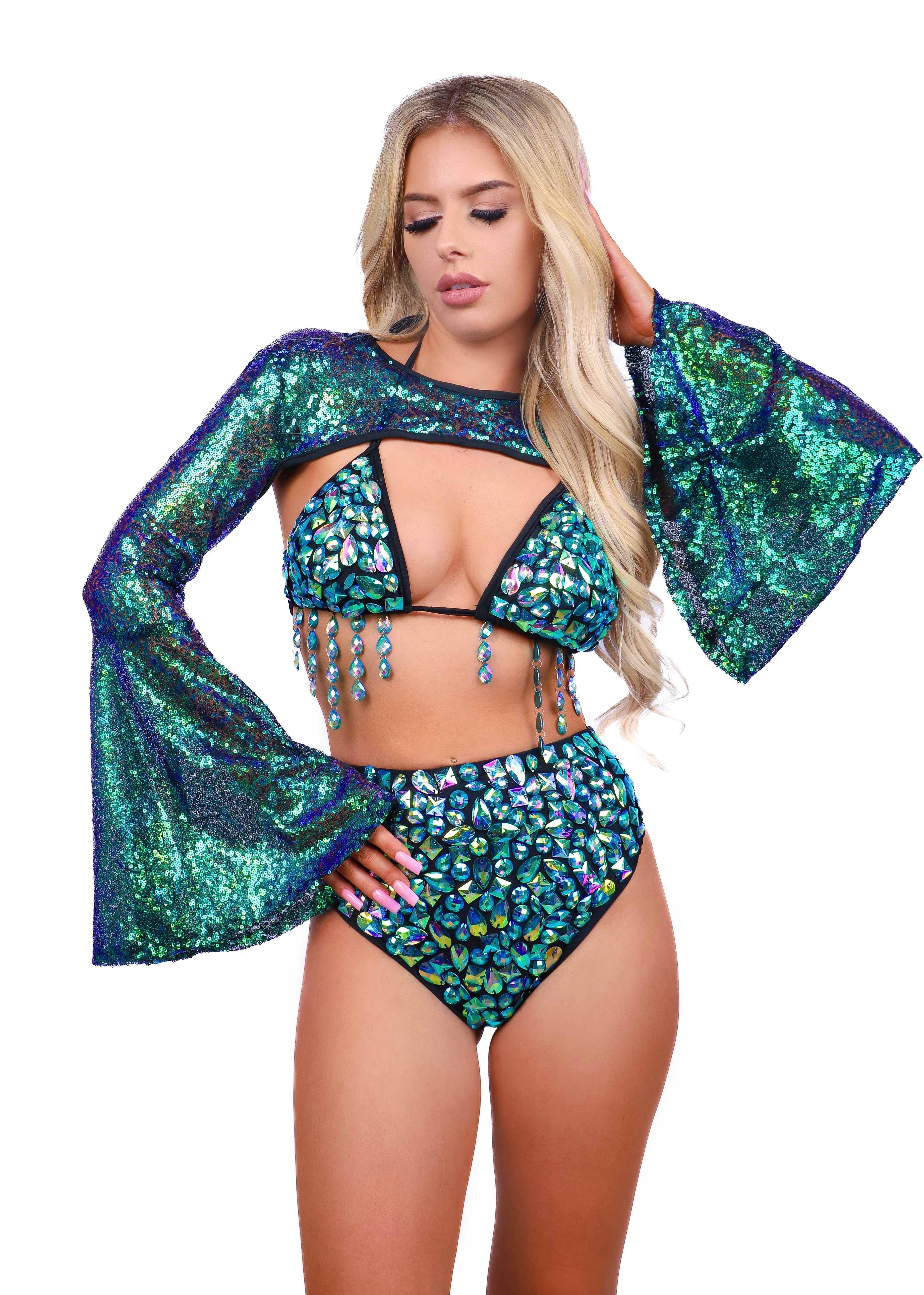 FULL OUTFIT- Forest Sequin Aura (3 pcs)
