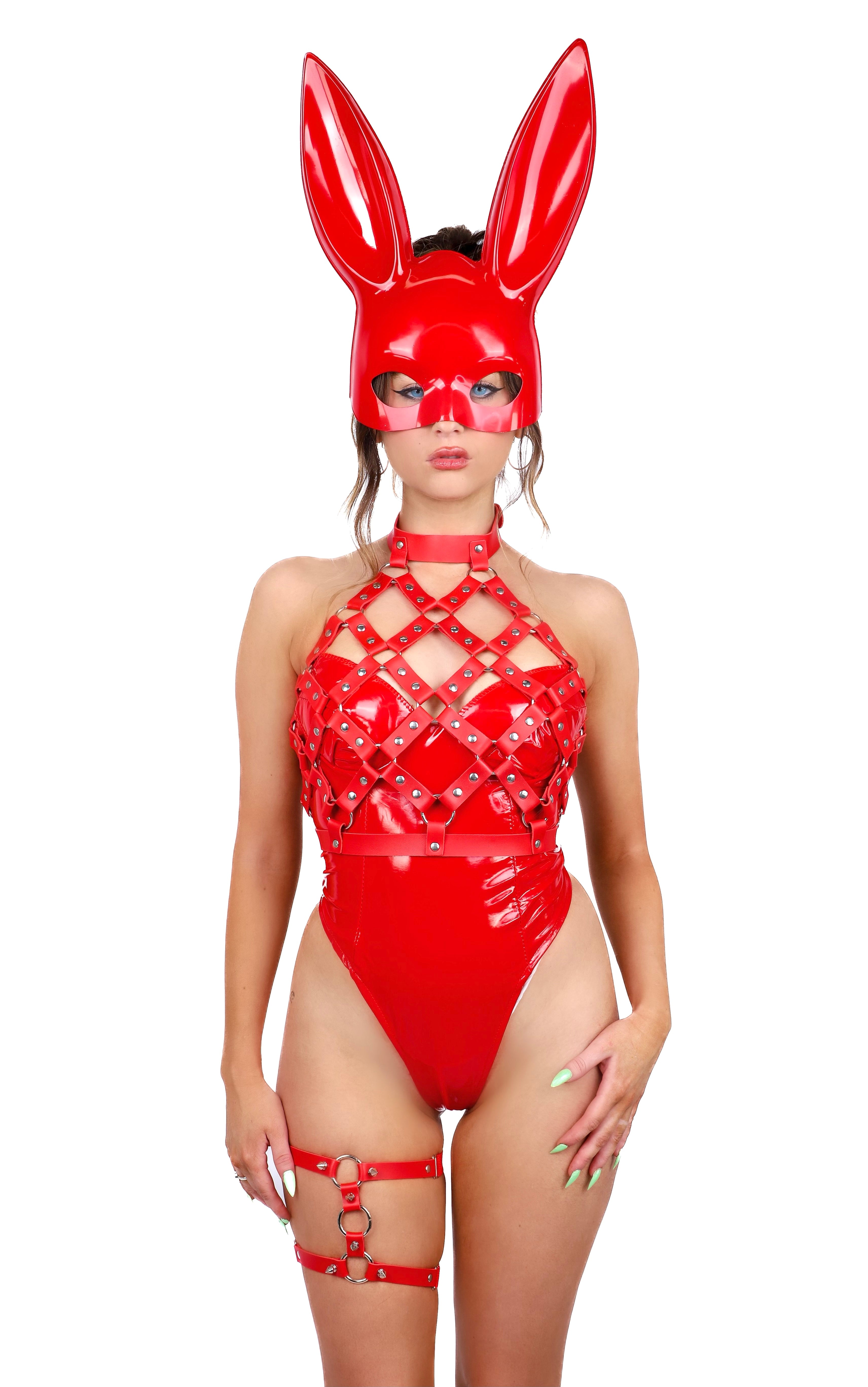 FULL OUTFIT- Red Valentine Bunny (4 pcs)