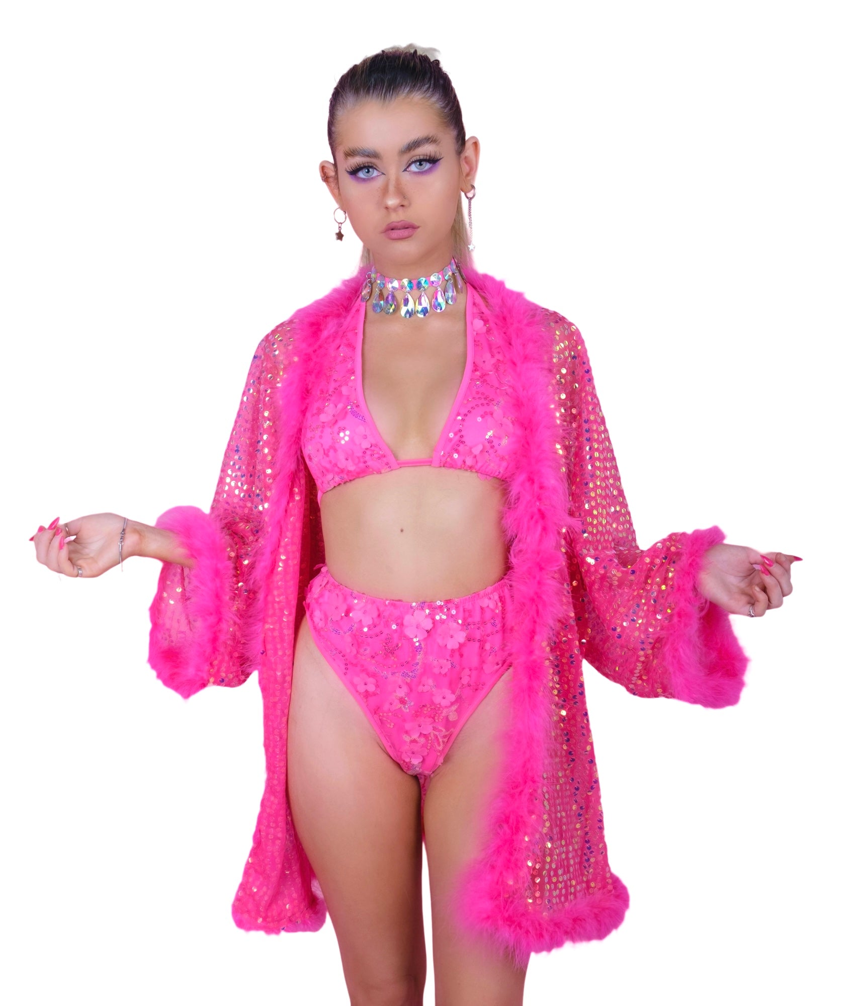 FULL OUTFIT- Rose Pink Diva