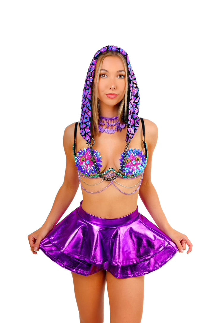 Purple Desire Shine Skirt