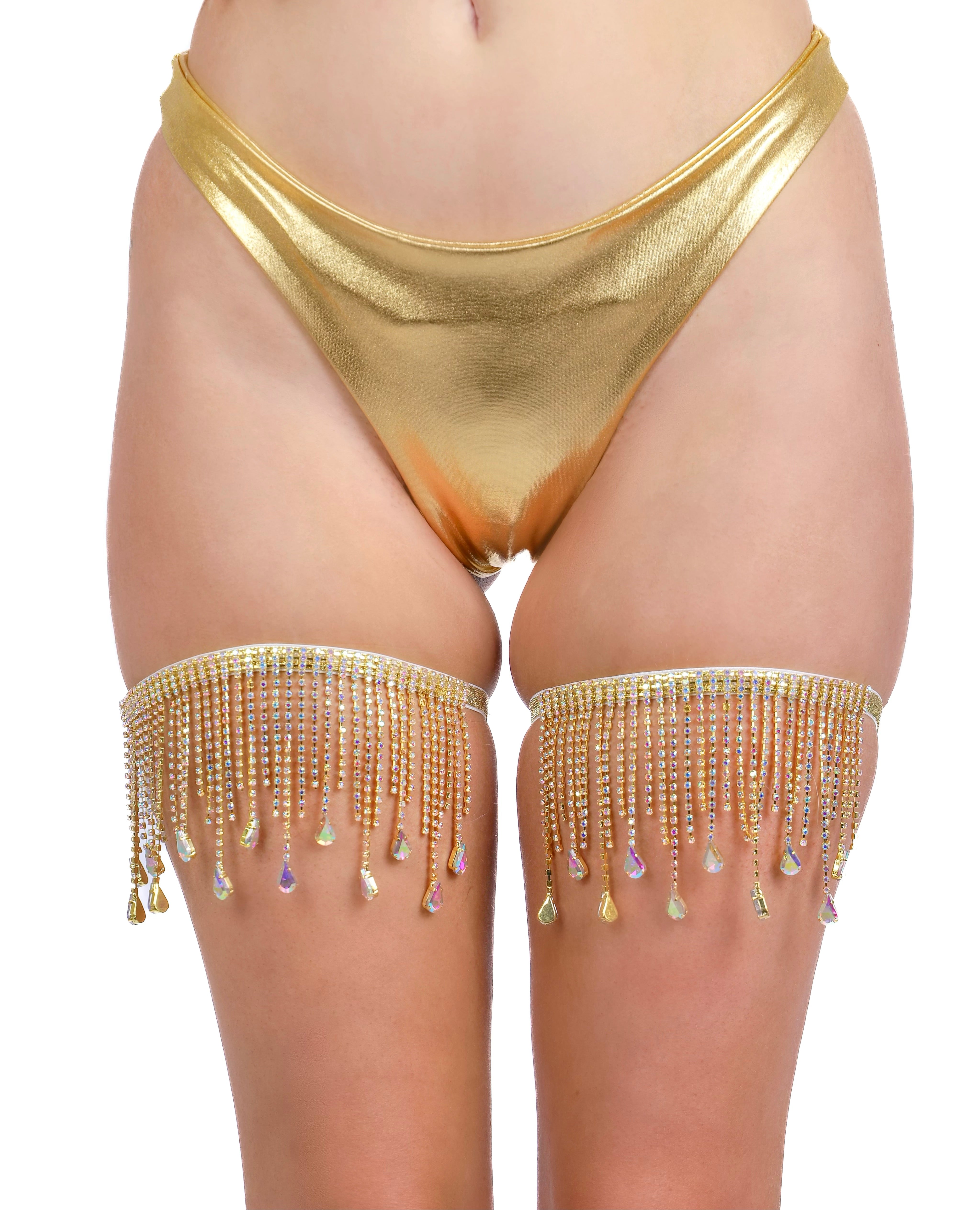 AB Rhinestone Leg Wrap