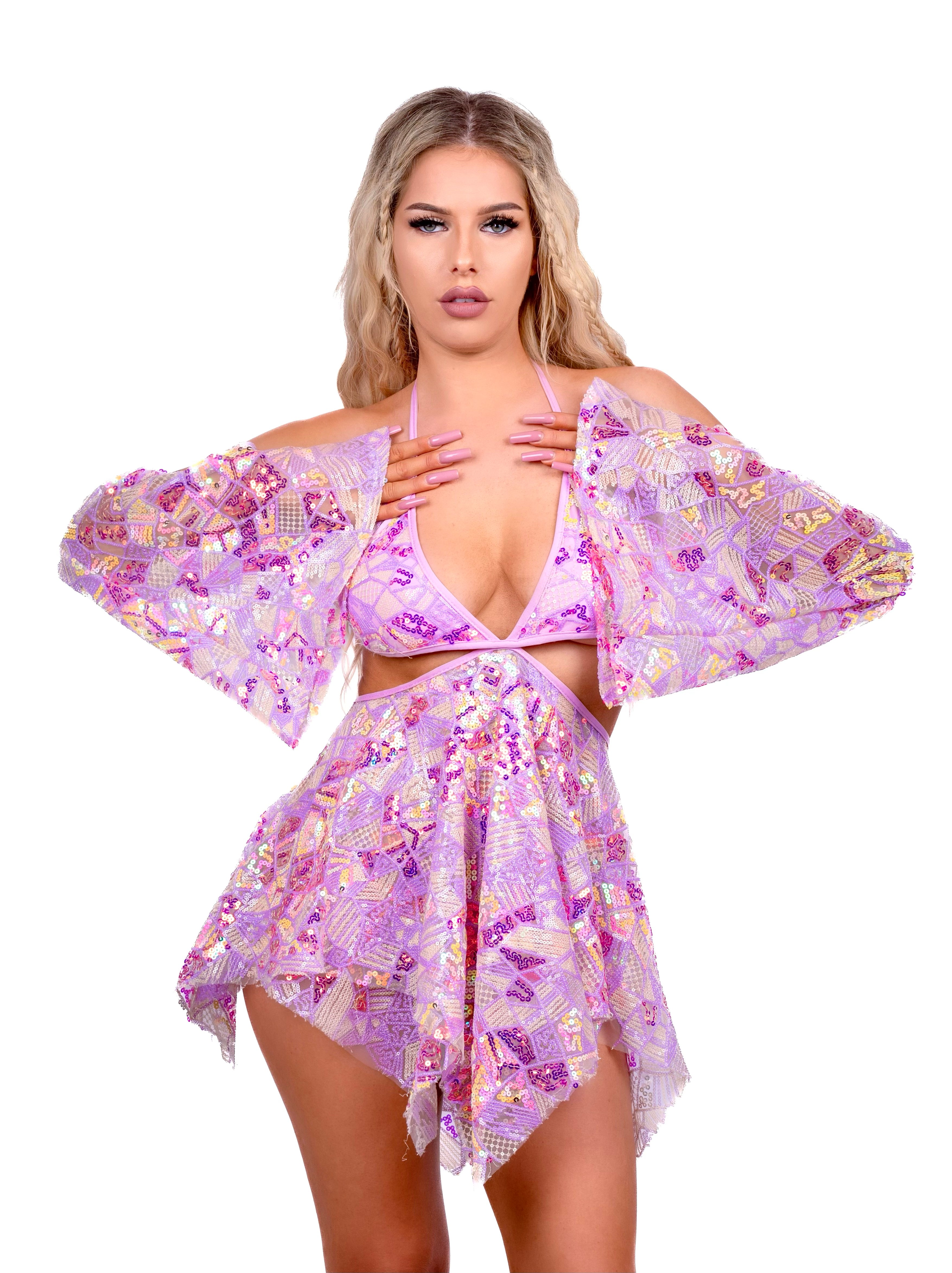 Lilac Paradise Fairy Aura Dress