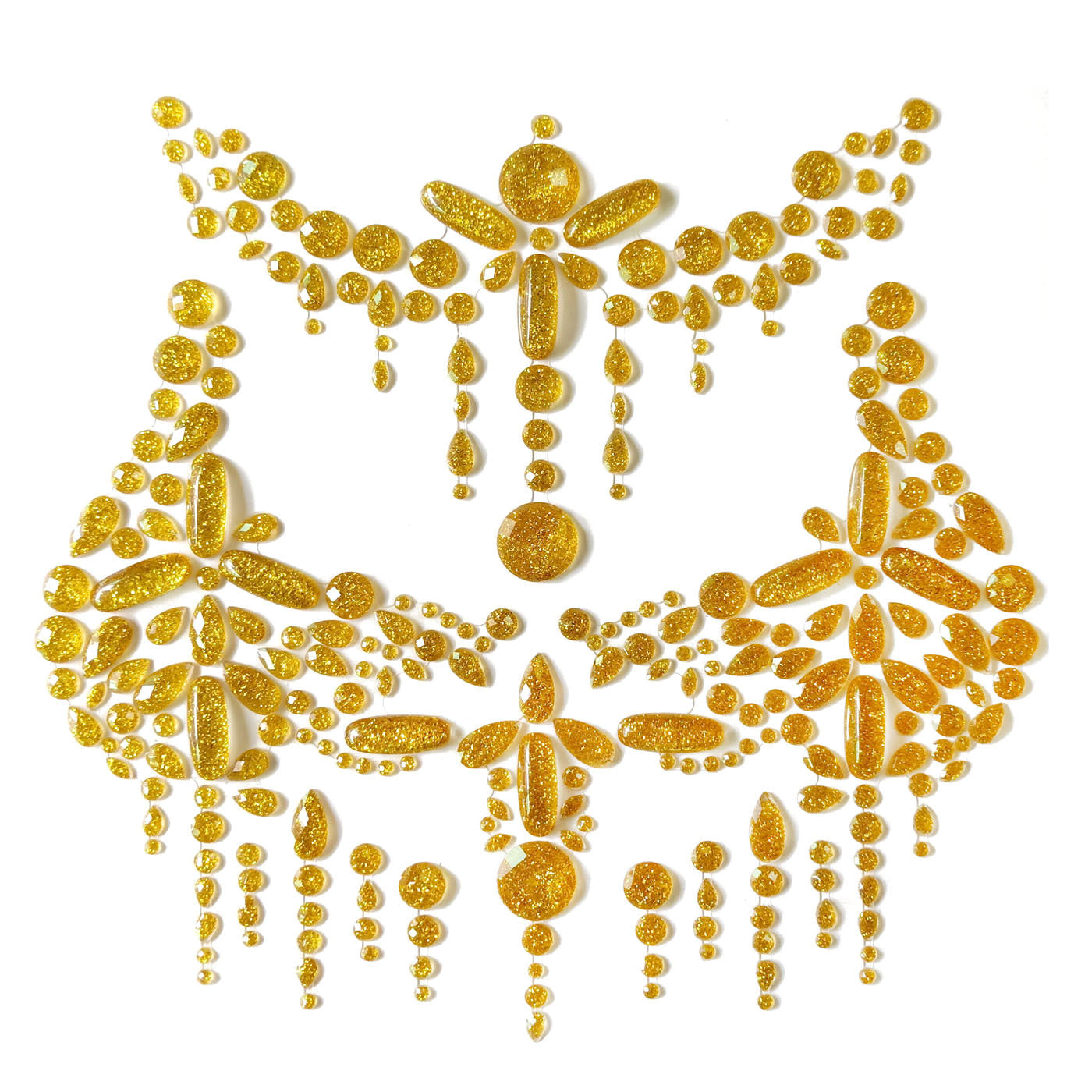 Sunset Goddess Rhinestone Crystal Body Jewels, Chest Jewels