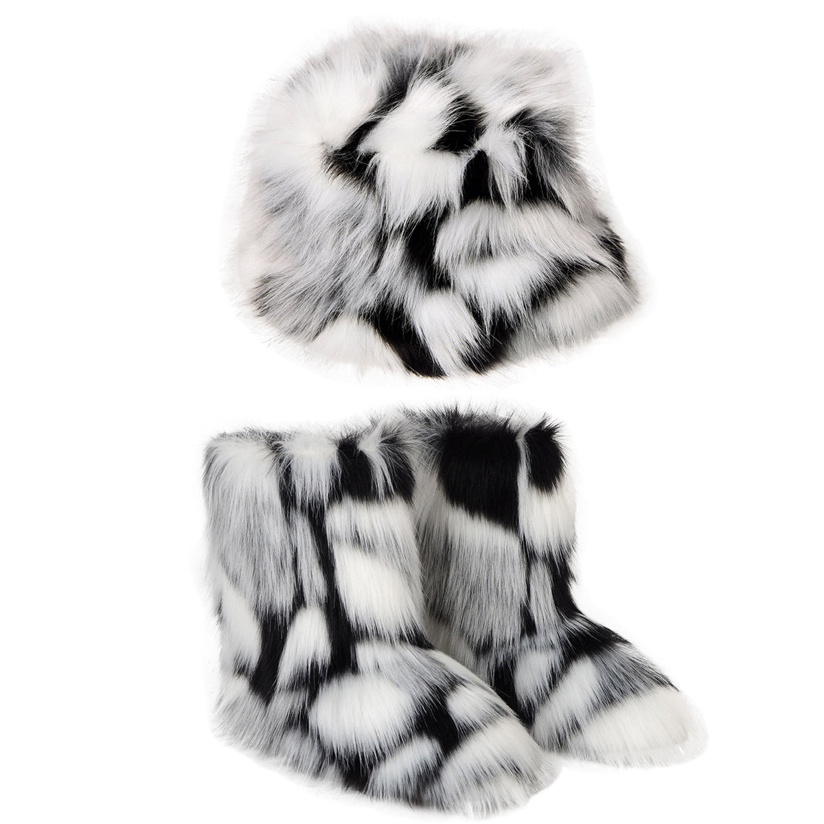 Fur Hat,Purse&Boot Set we main image 2