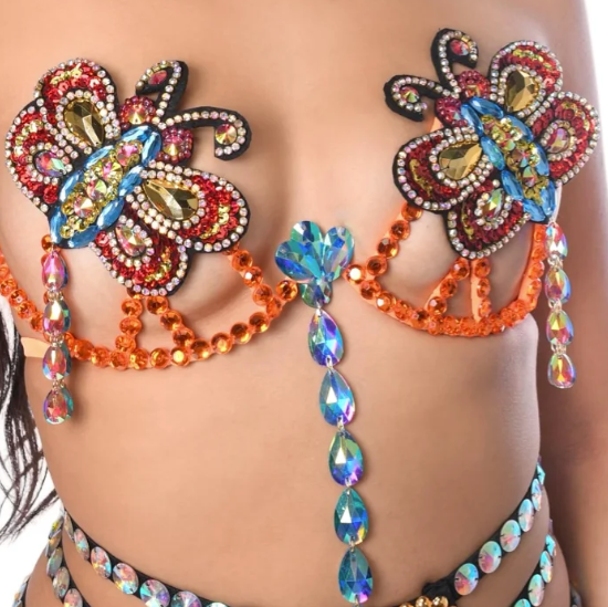 Queen Bee Carnival Bra Top