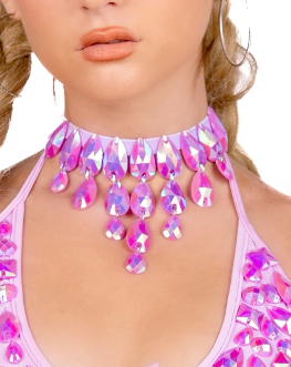 Lavender Pixie Gem Necklace