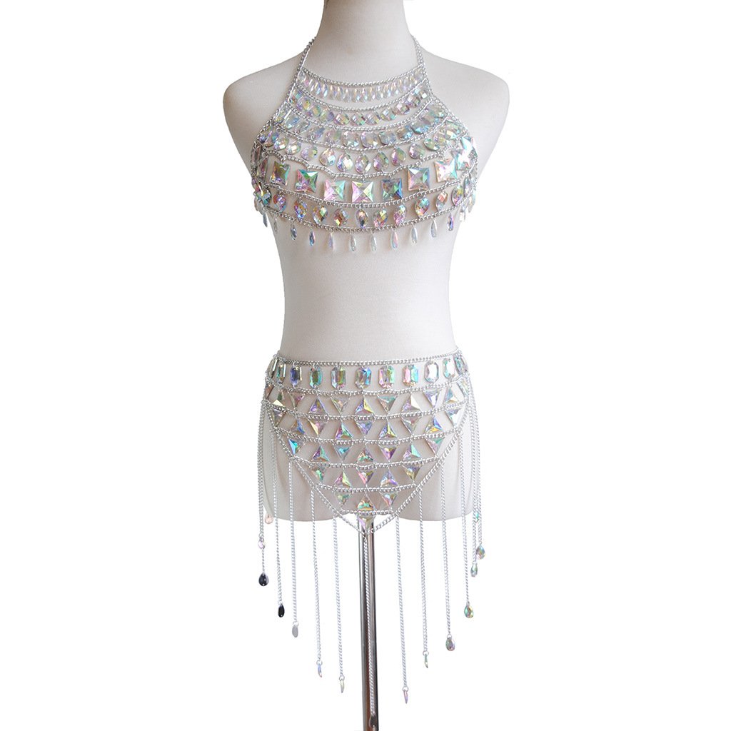 Iridescent Gem Body Jewelry Set