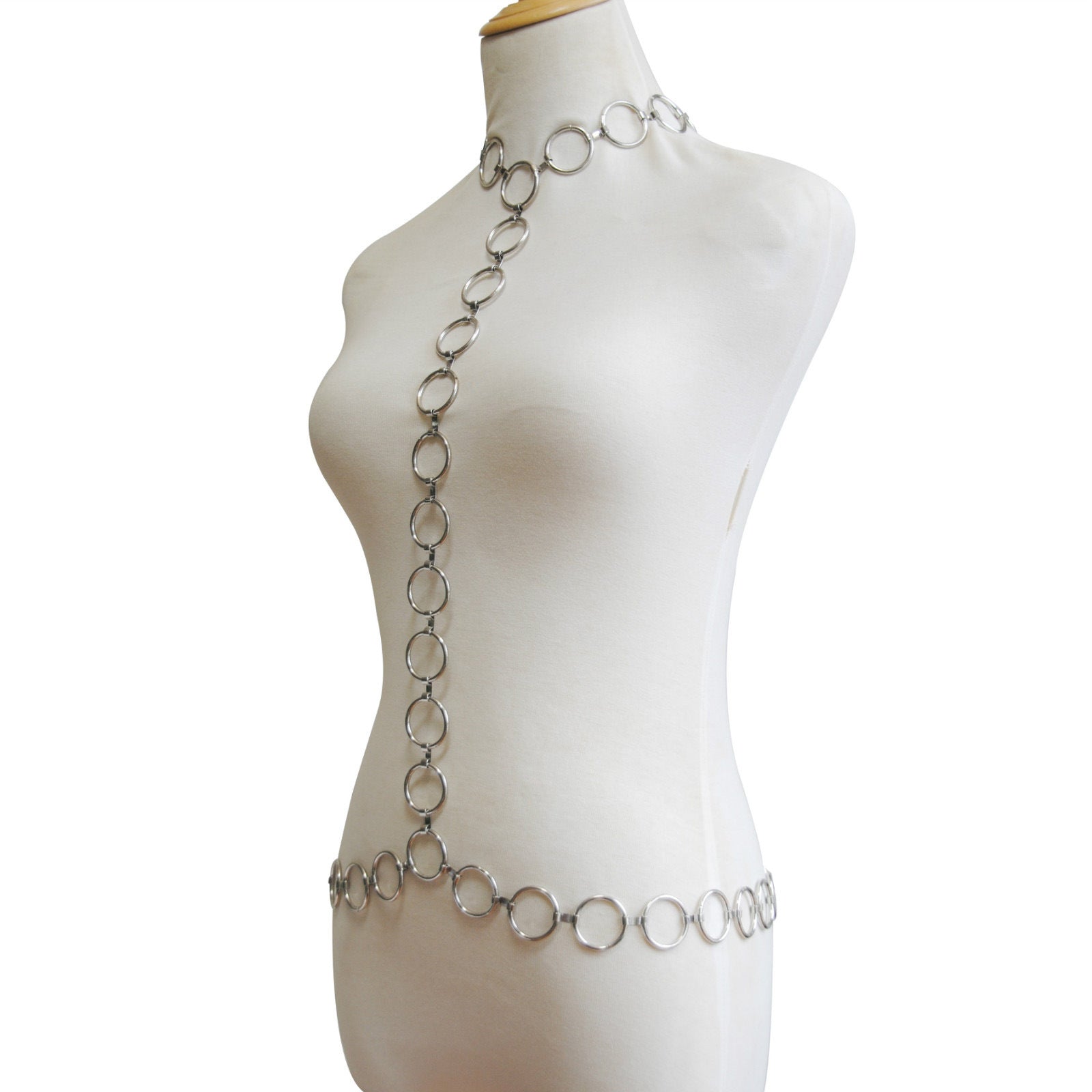 Silver Metal Chain Top
