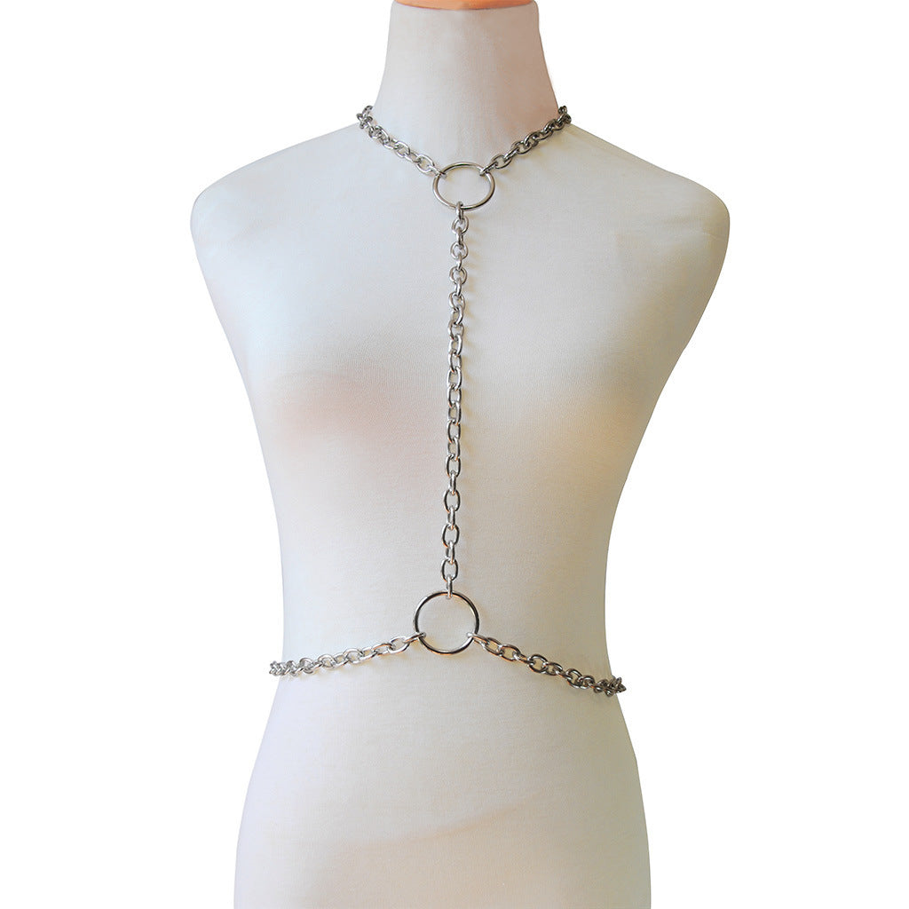 Silver Body Chain Top