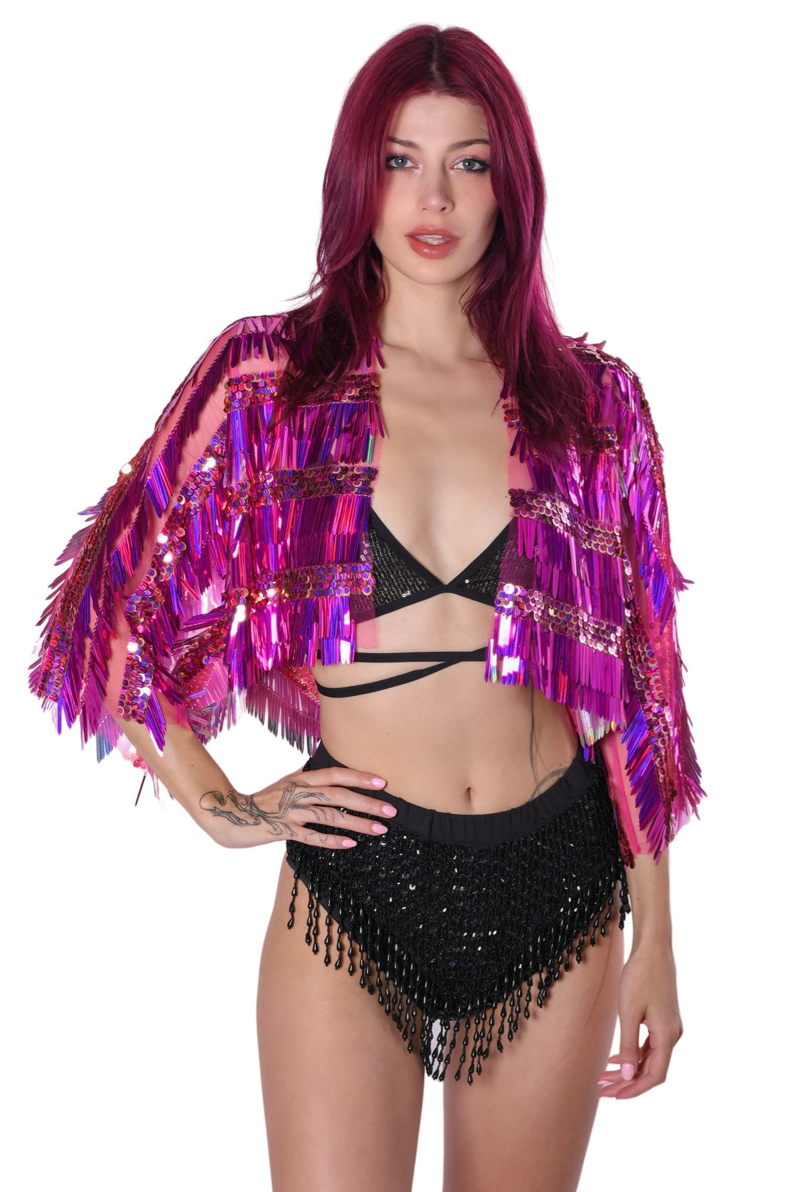 Electric Pink Sequin Jacket