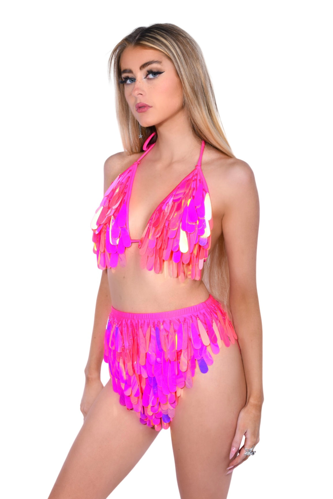 Hand Stitched Barbie Pink Disco Set