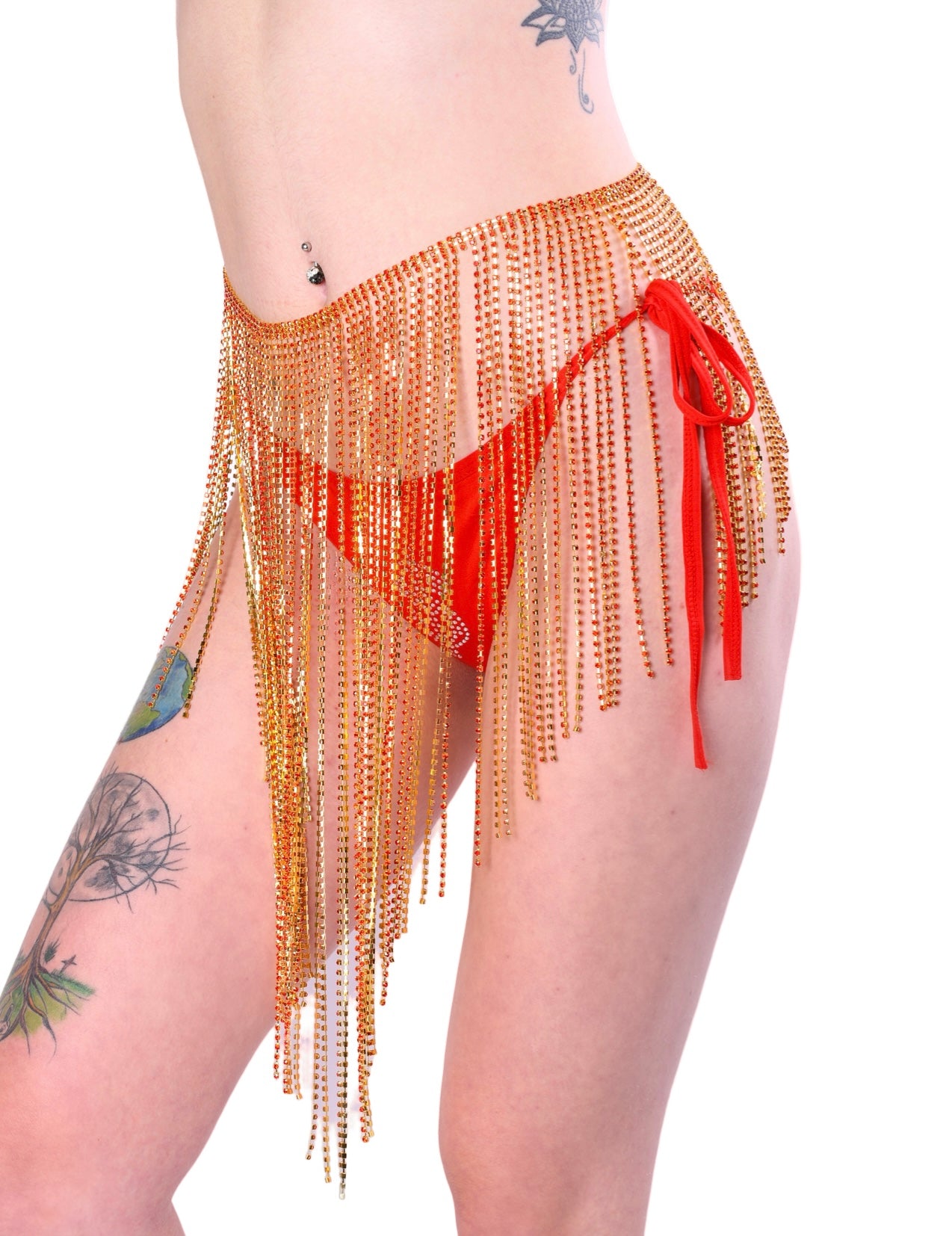 Empress Gold Rhinestone Skirt