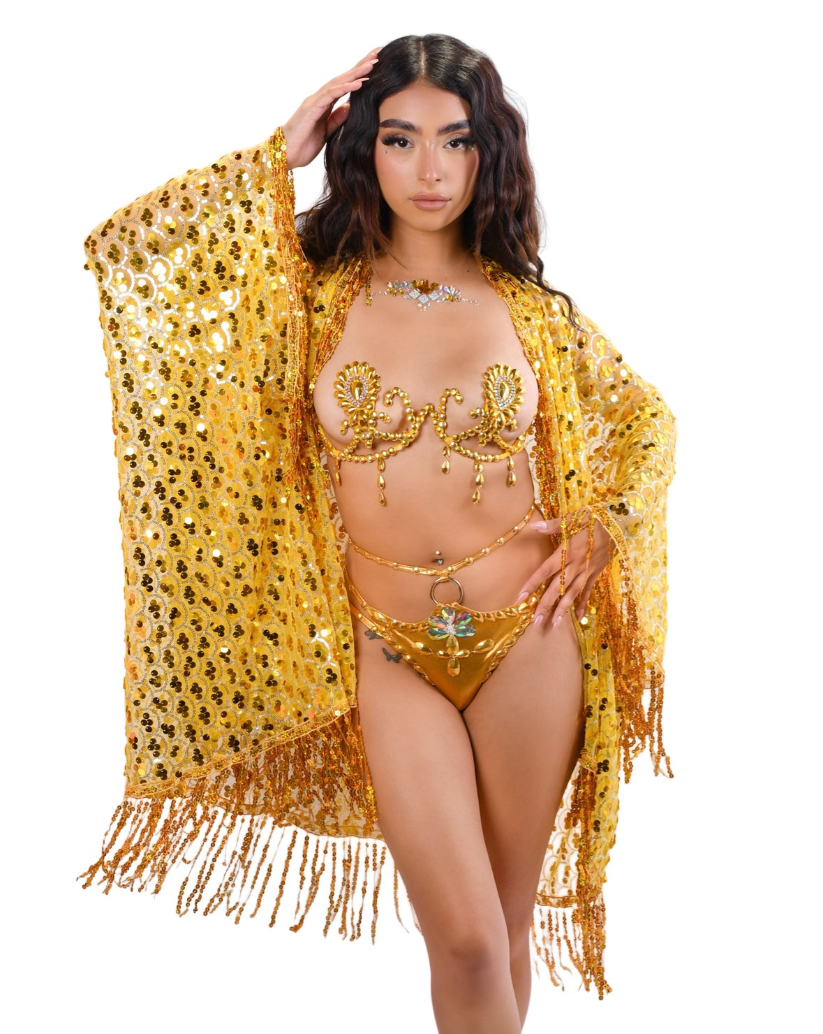 FULL OUTFIT- Goddess Of Gold (3 pcs)