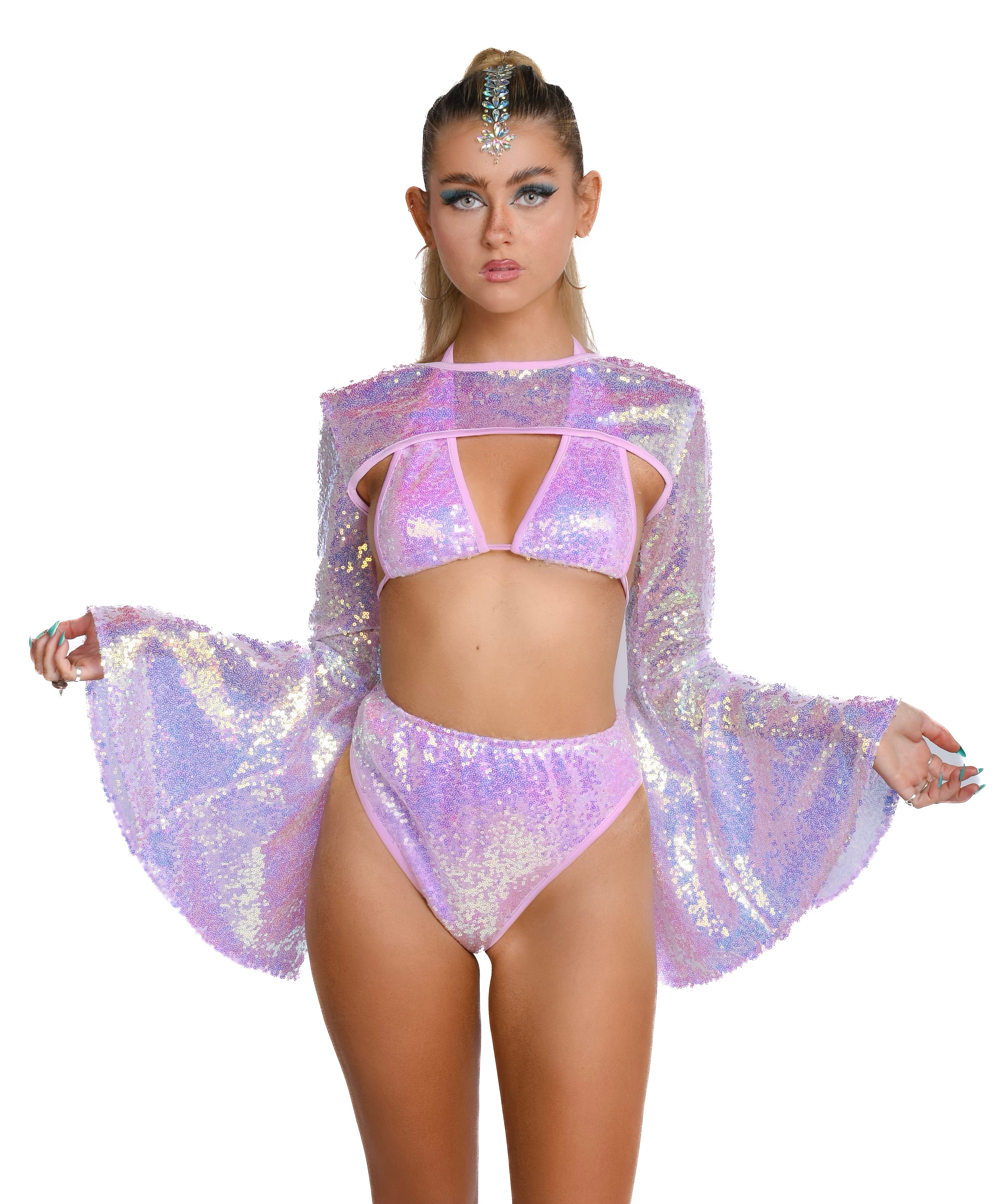 Lilac Goddess Sequin Set (3 pcs)