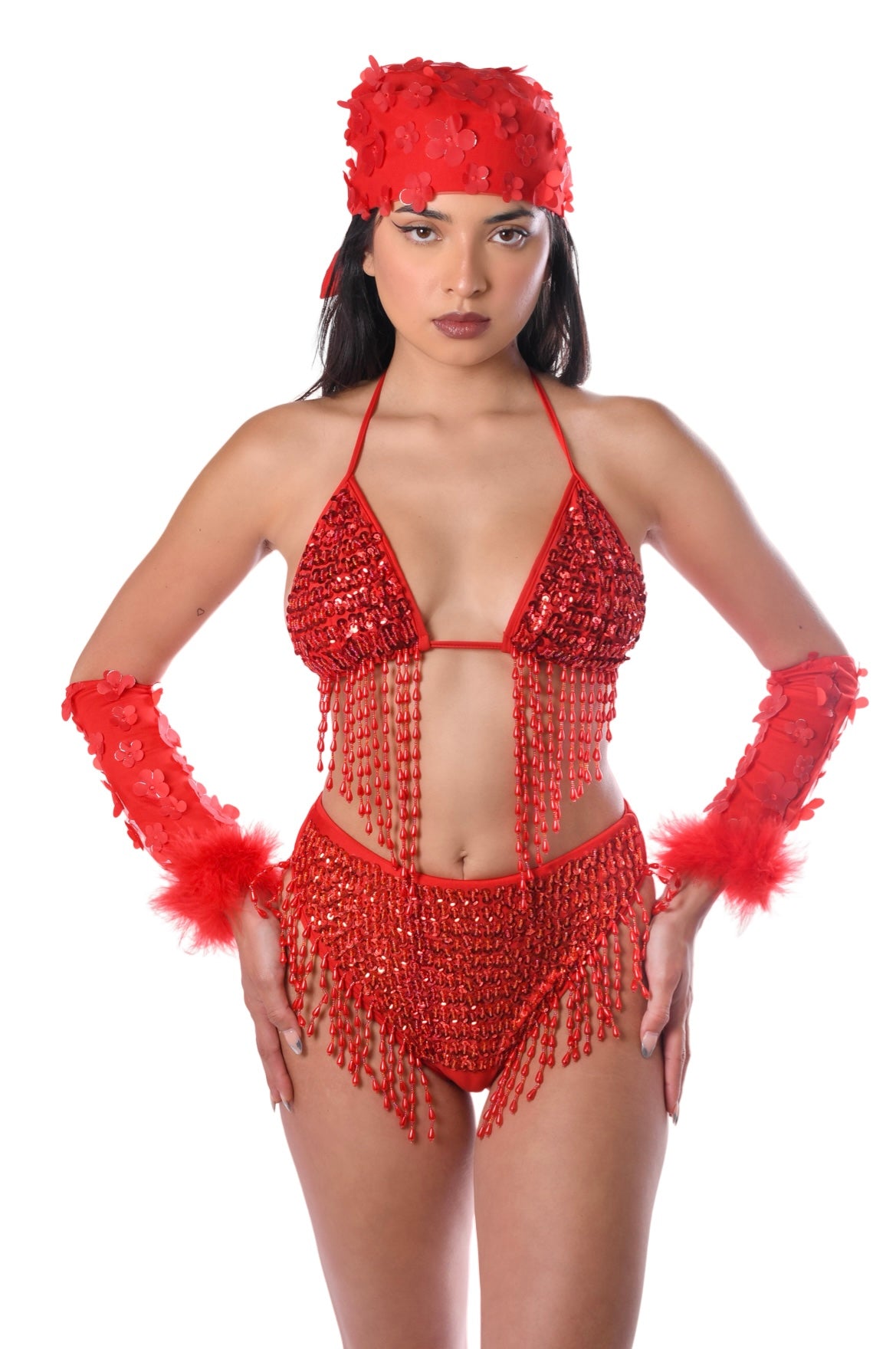 Hand Stitched Sequin Set- Valentine