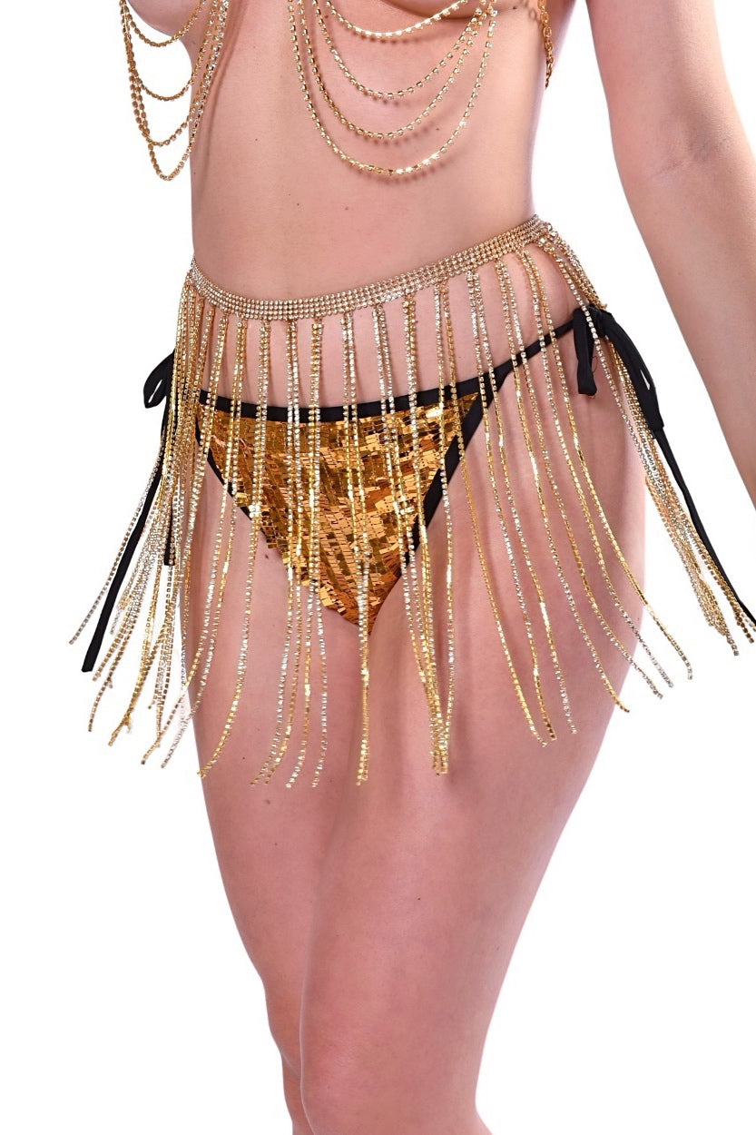 Gold Honey Chain Skirt