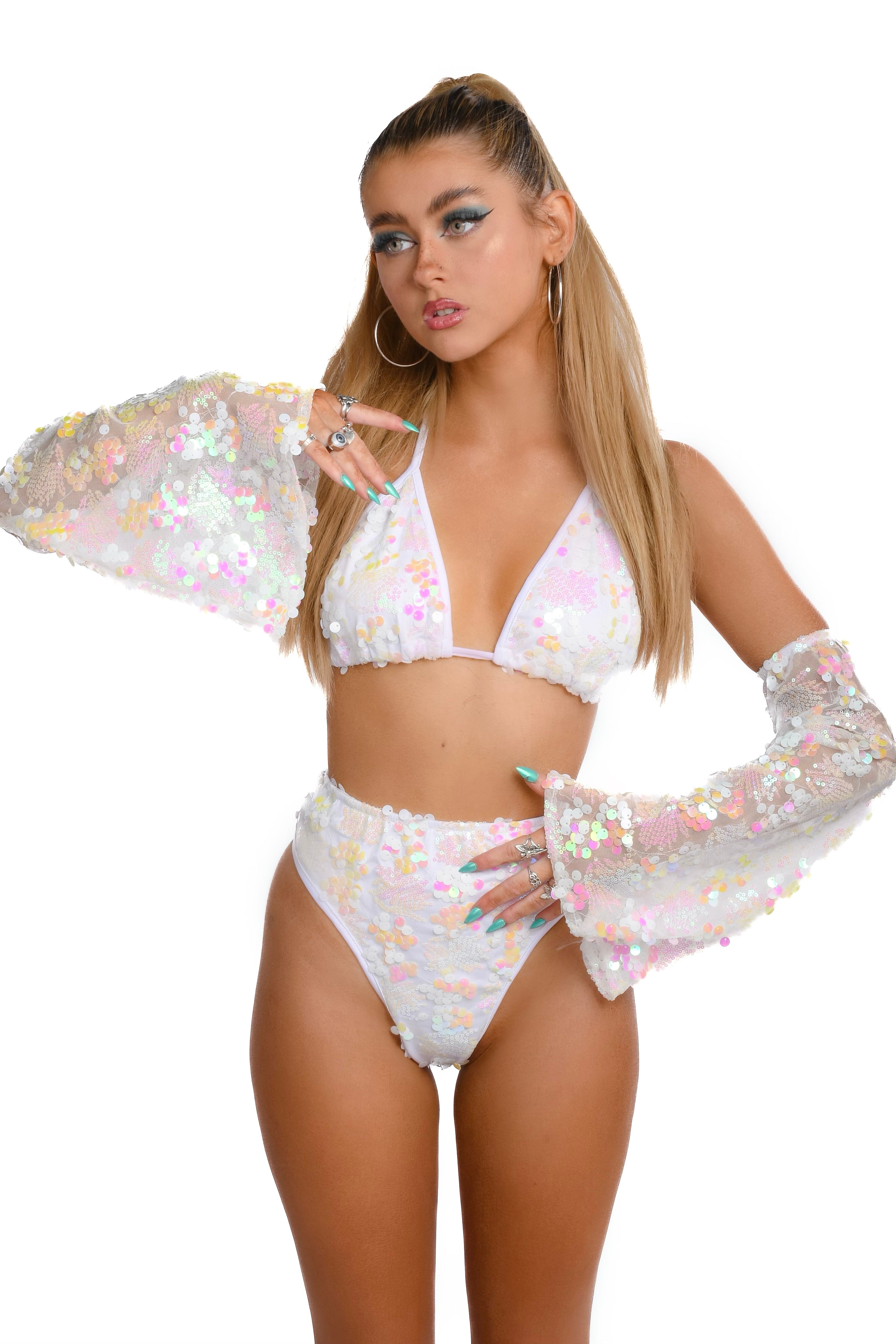 Pink Angel Goddess Sequin Set (3 pc)