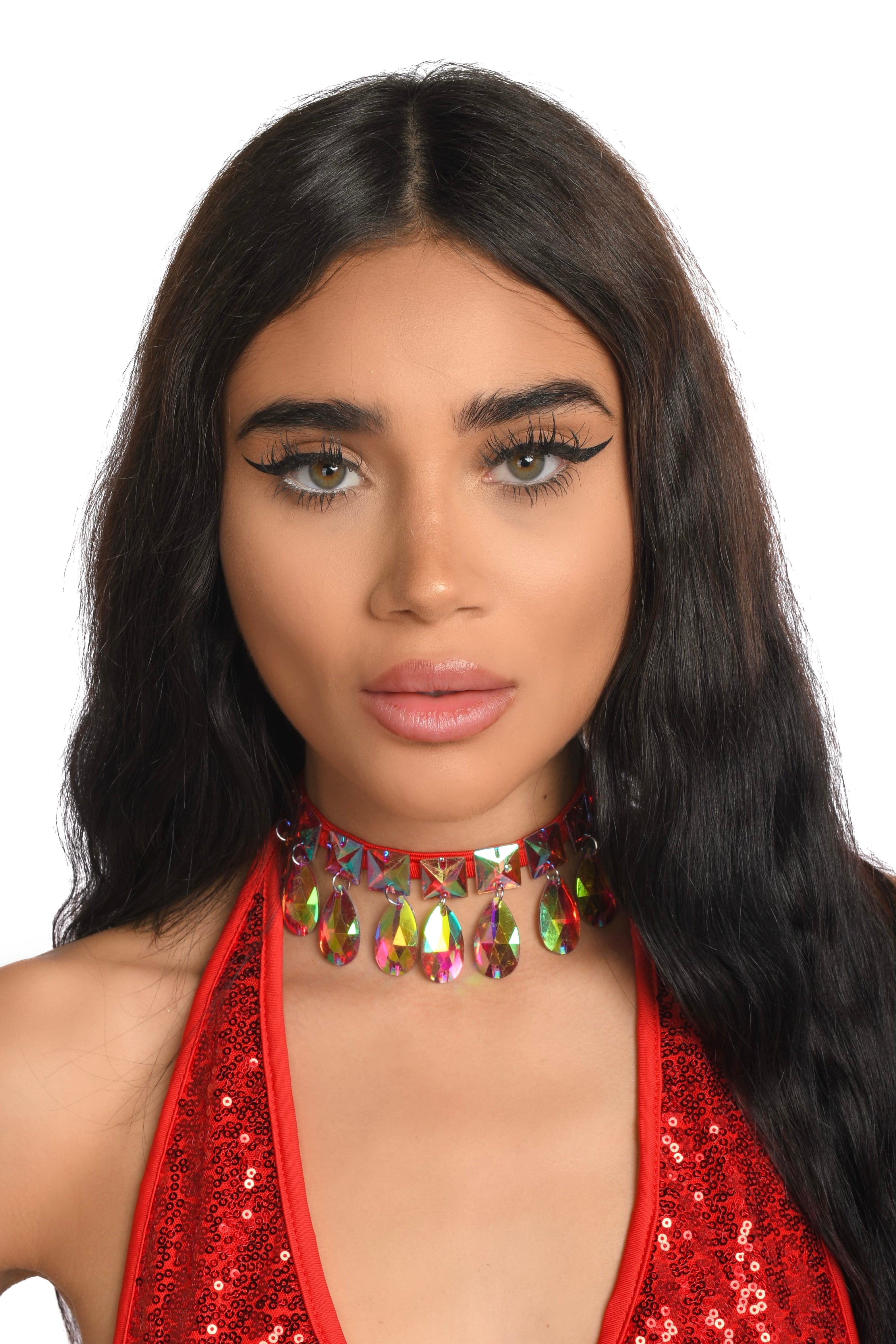 Ruby Aura Carnival Necklace