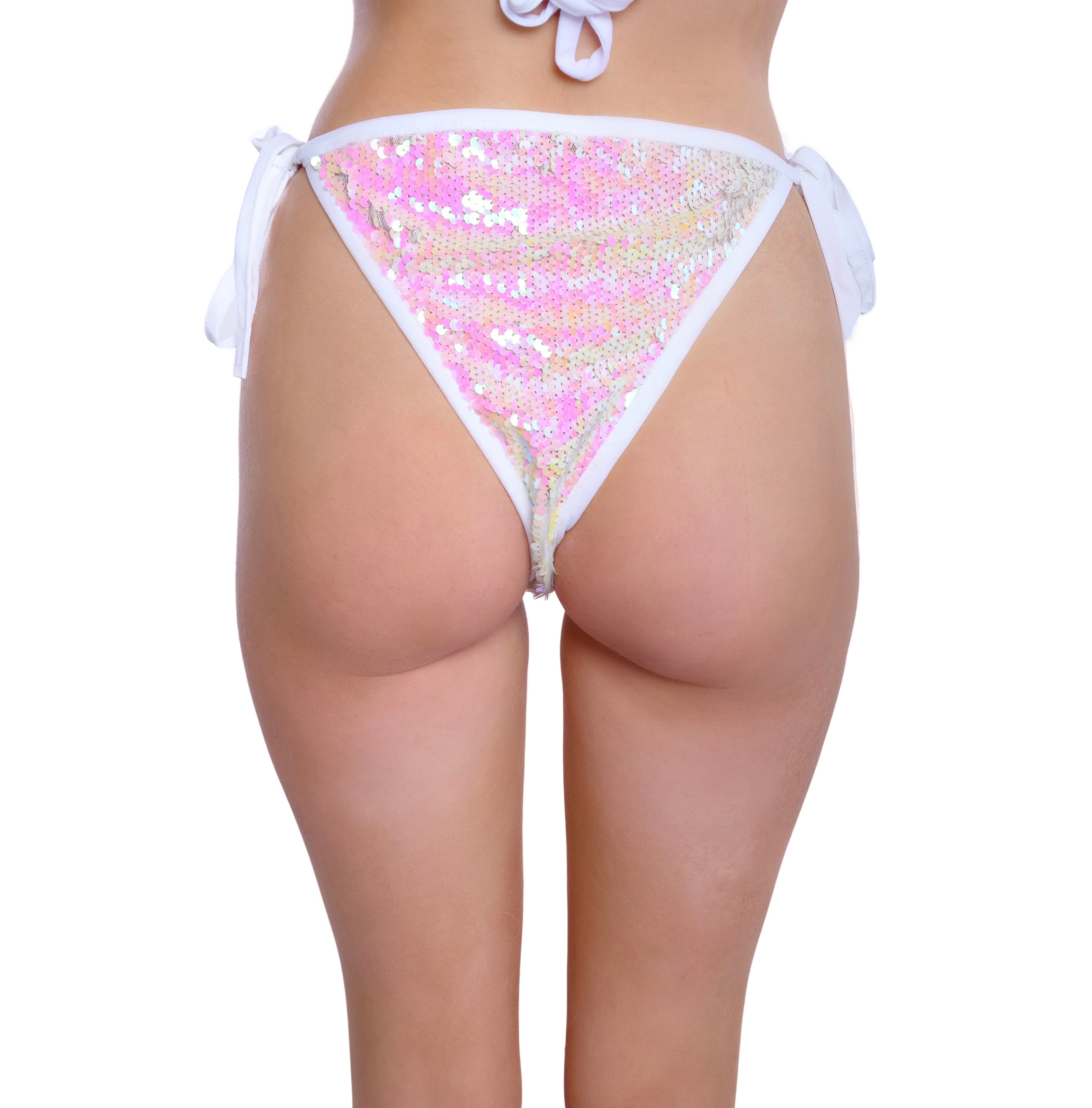 Pink Iridescent Sequin Bottoms