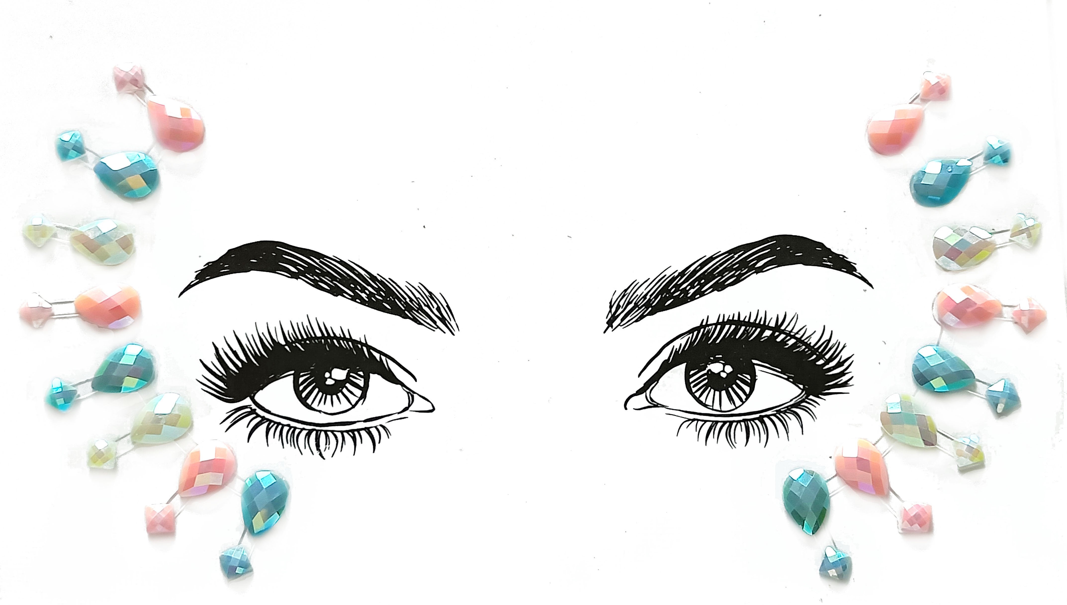 Ice Cream Rhinestone Crystal Face Jewels