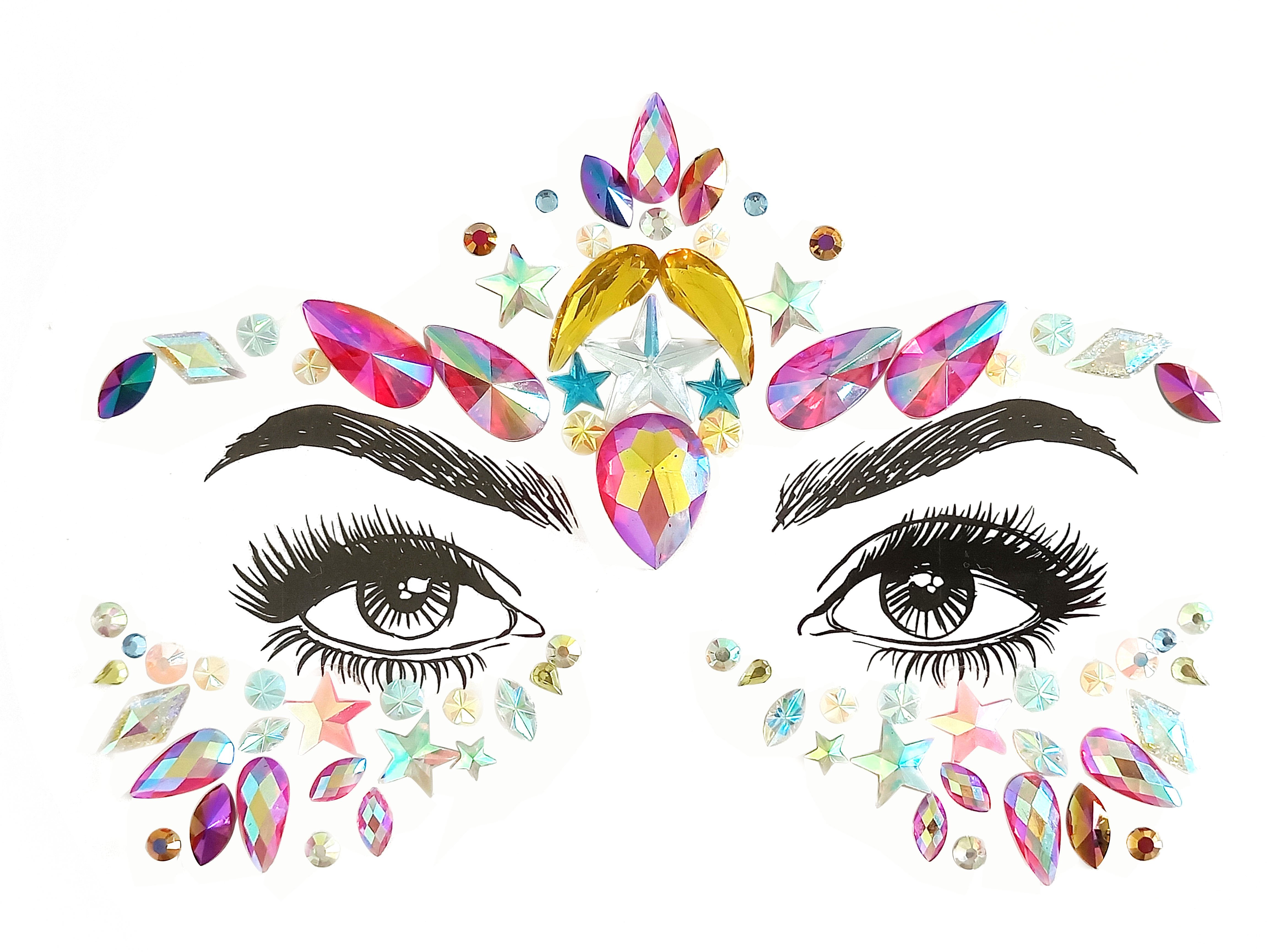 Rhinestone Crystal Face Jewels