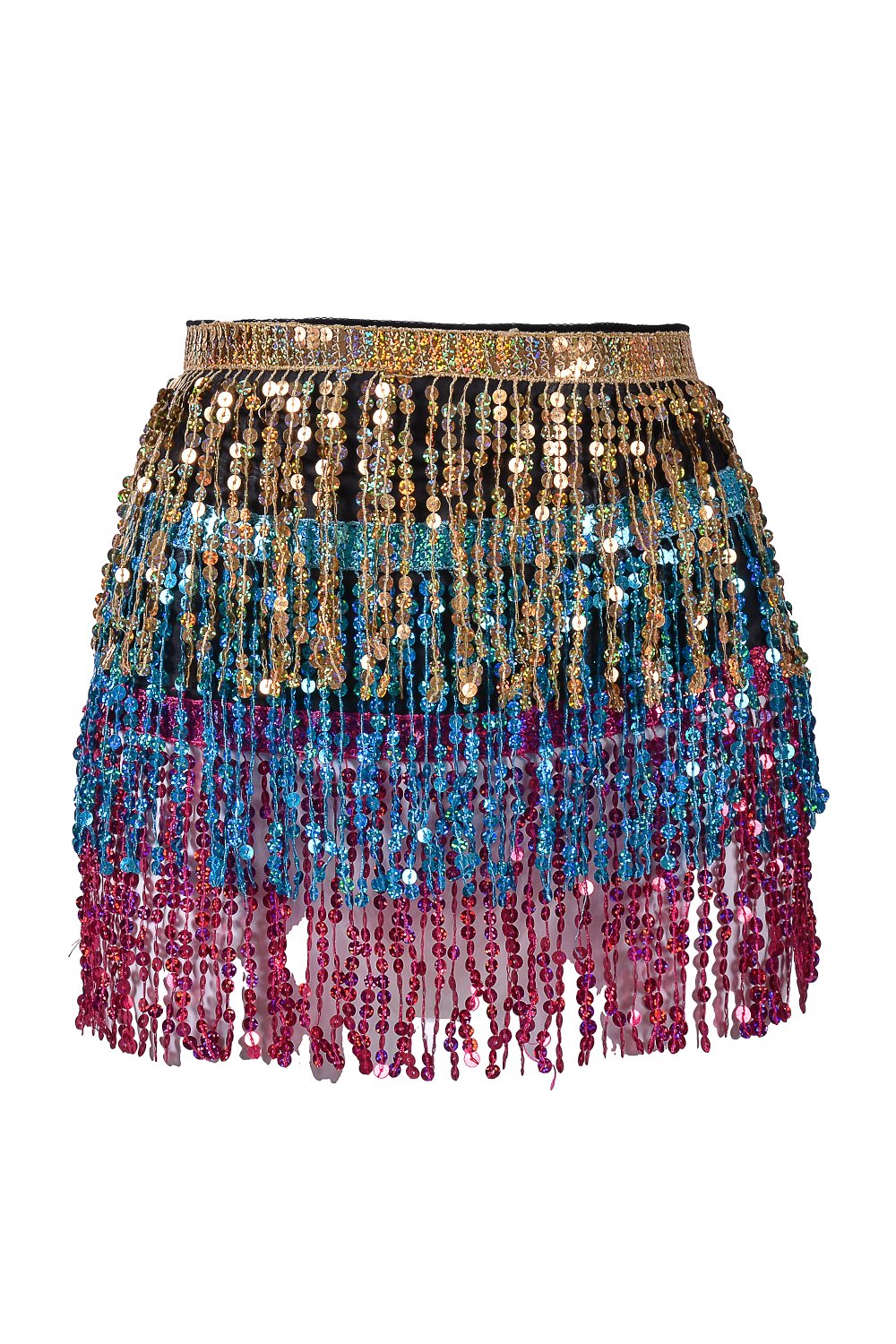 Spring Awake Holographic Sequin Skirt