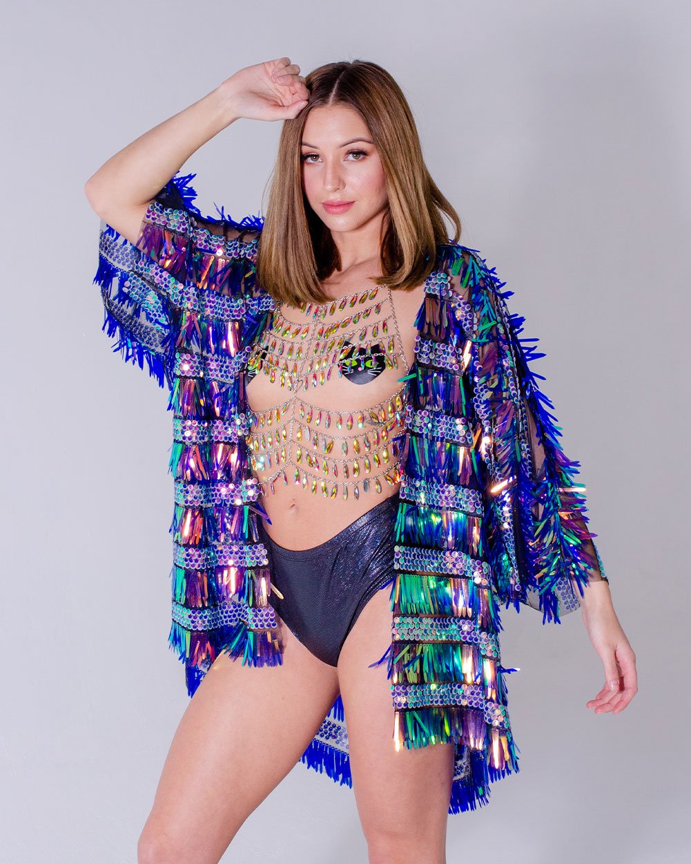 Sequin Kimono - Island