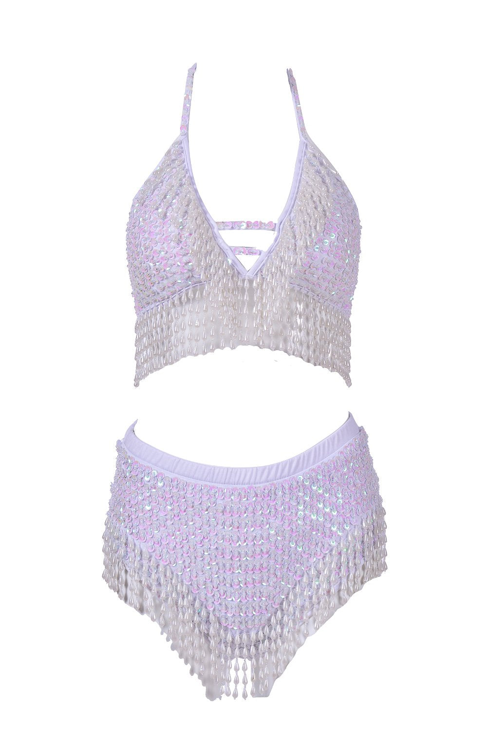 Hand Stitched Sequin Set - Techno Doll