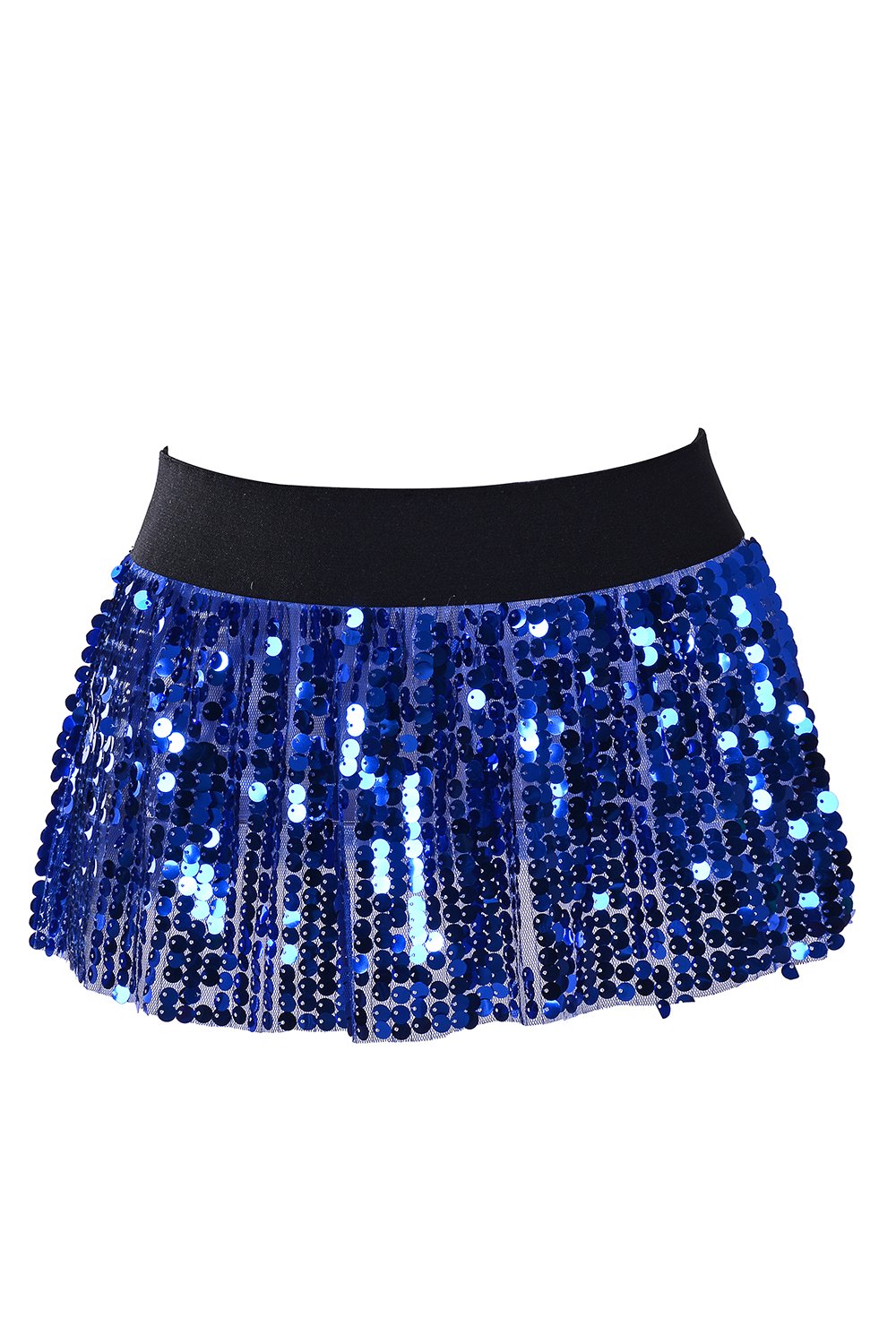 Ocean Blue Mini Sequin Skirt)