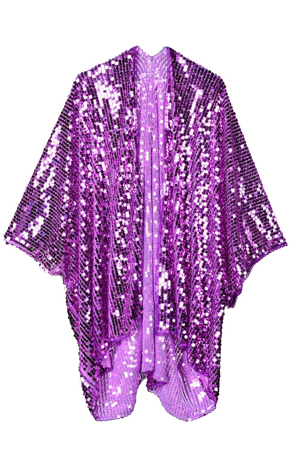 Sequin Kimono - Fuchsia