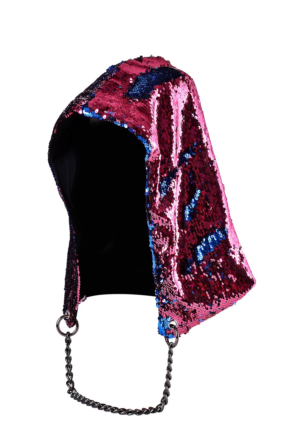 Reversible Sequin Hood - Captain America