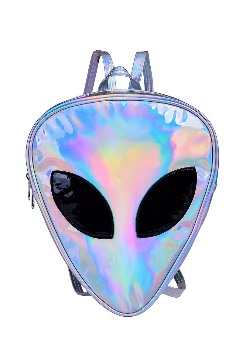 Holographic alien backpack best sale