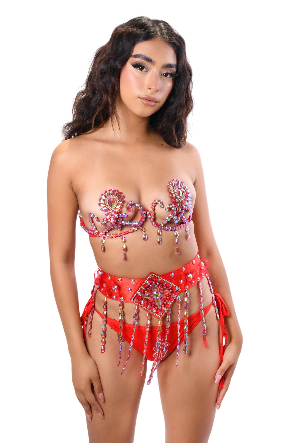 Red Daisy Carnival Bra Top
