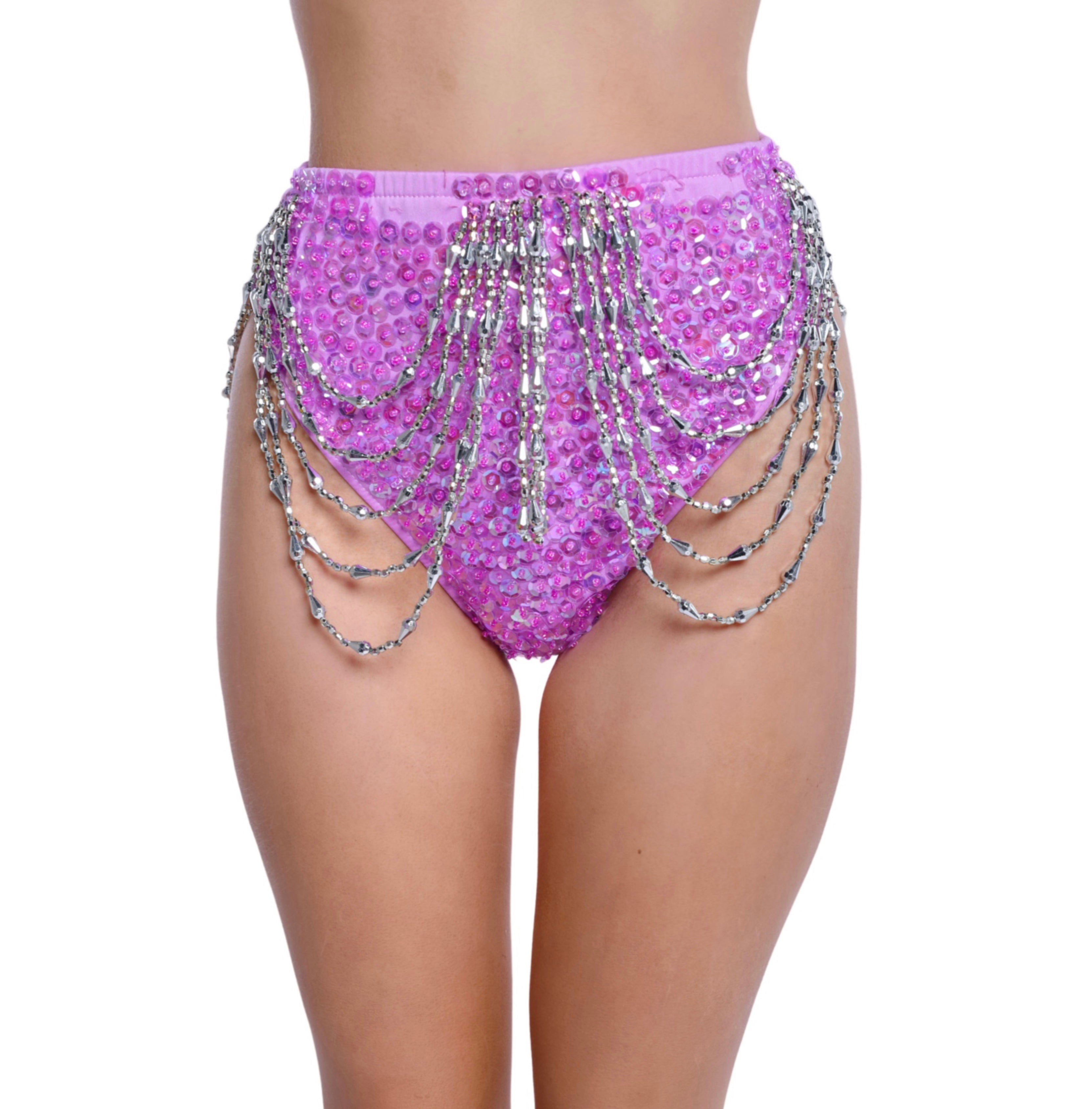 Hand Stitched Bottoms-Lilac Sparkle