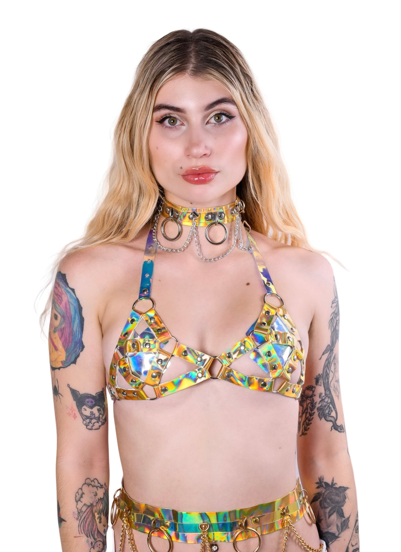 Space Hologram Harness Set- Gold (3pcs)