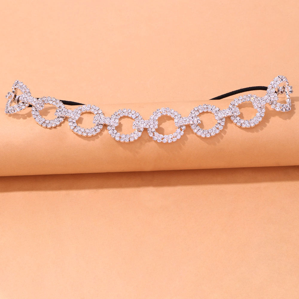 Hoop Rhinestone Leg Wrap Leg Chains Rave clothes,rave outfits,edc THE