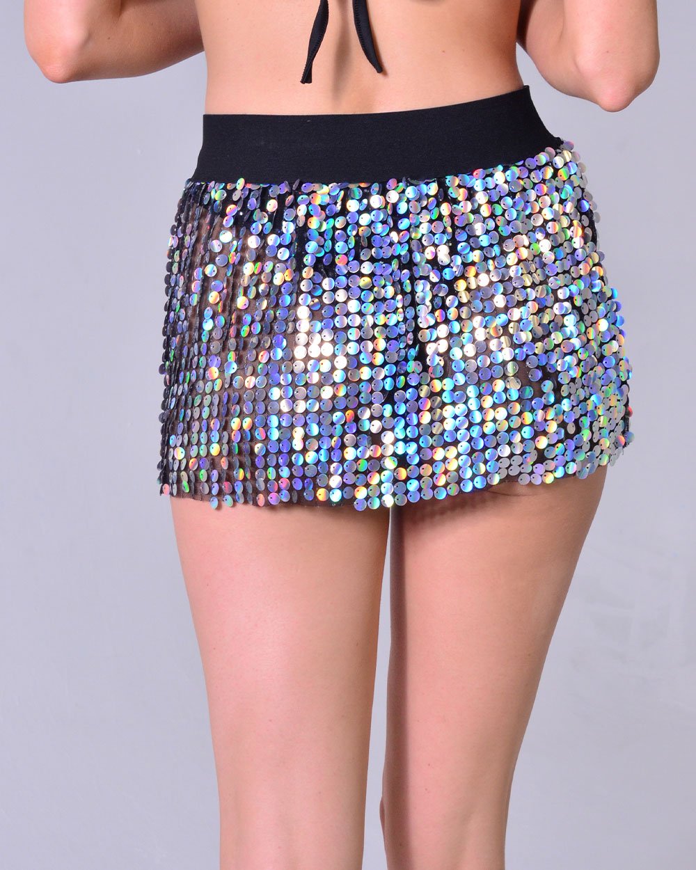 Mini Sequin Skirt - Hologram