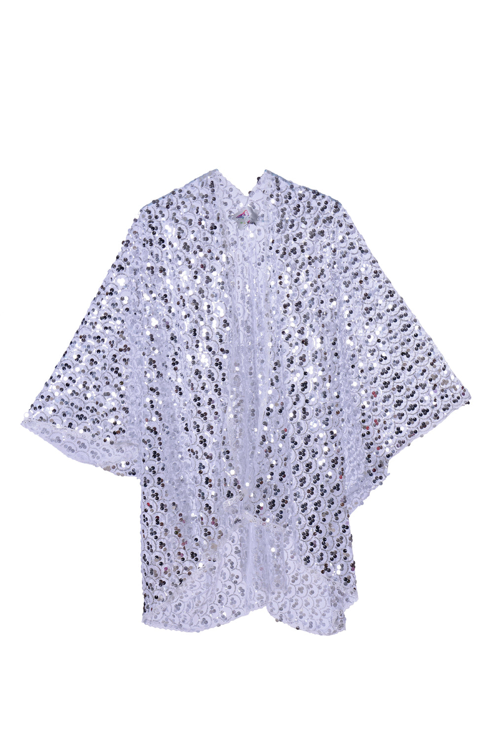 Sequin Kimono- Disco Silver