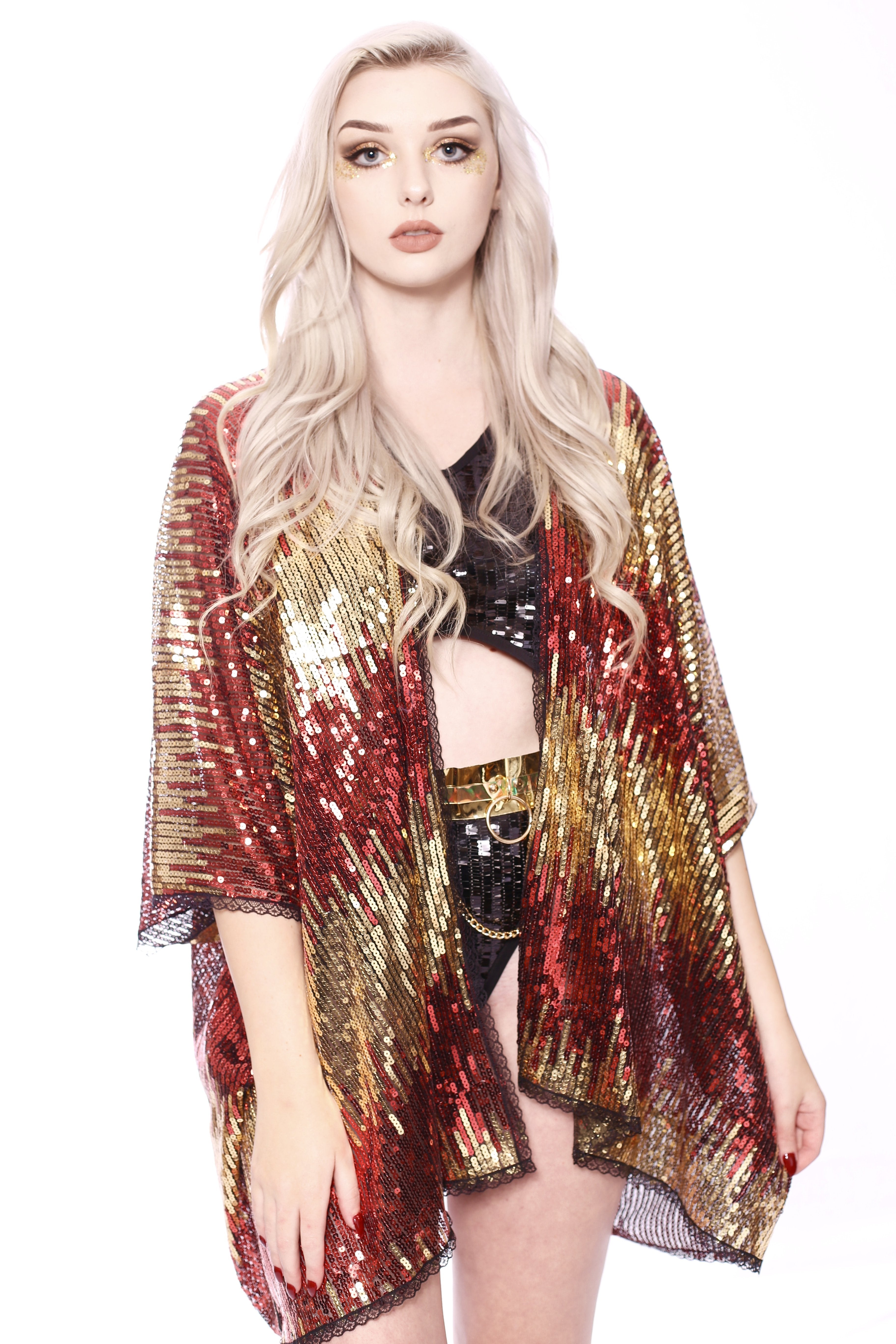 Sequin Kimono - Autumn