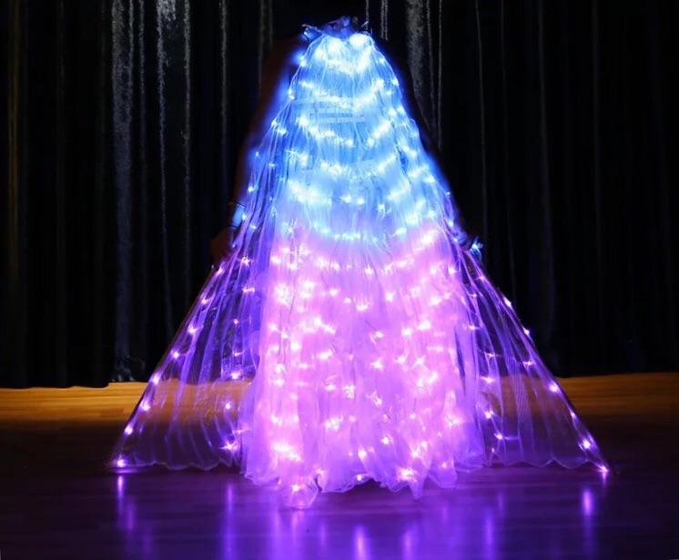 Cotton Clouds Rainbow FLASH LED Butterfly Wings (300 Lights, Batteries Not Included)