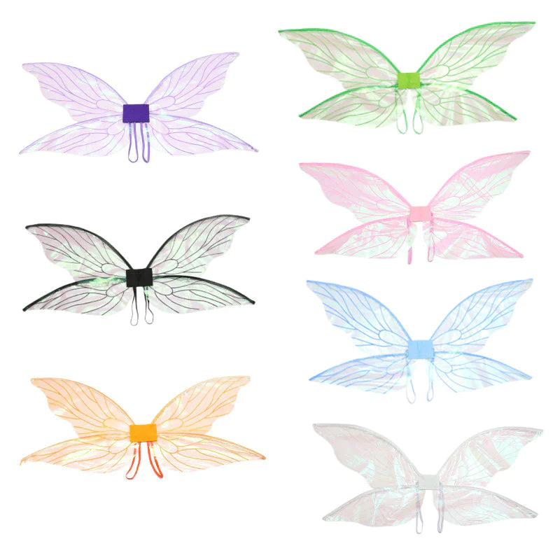 Green Holographic Fairy Wings