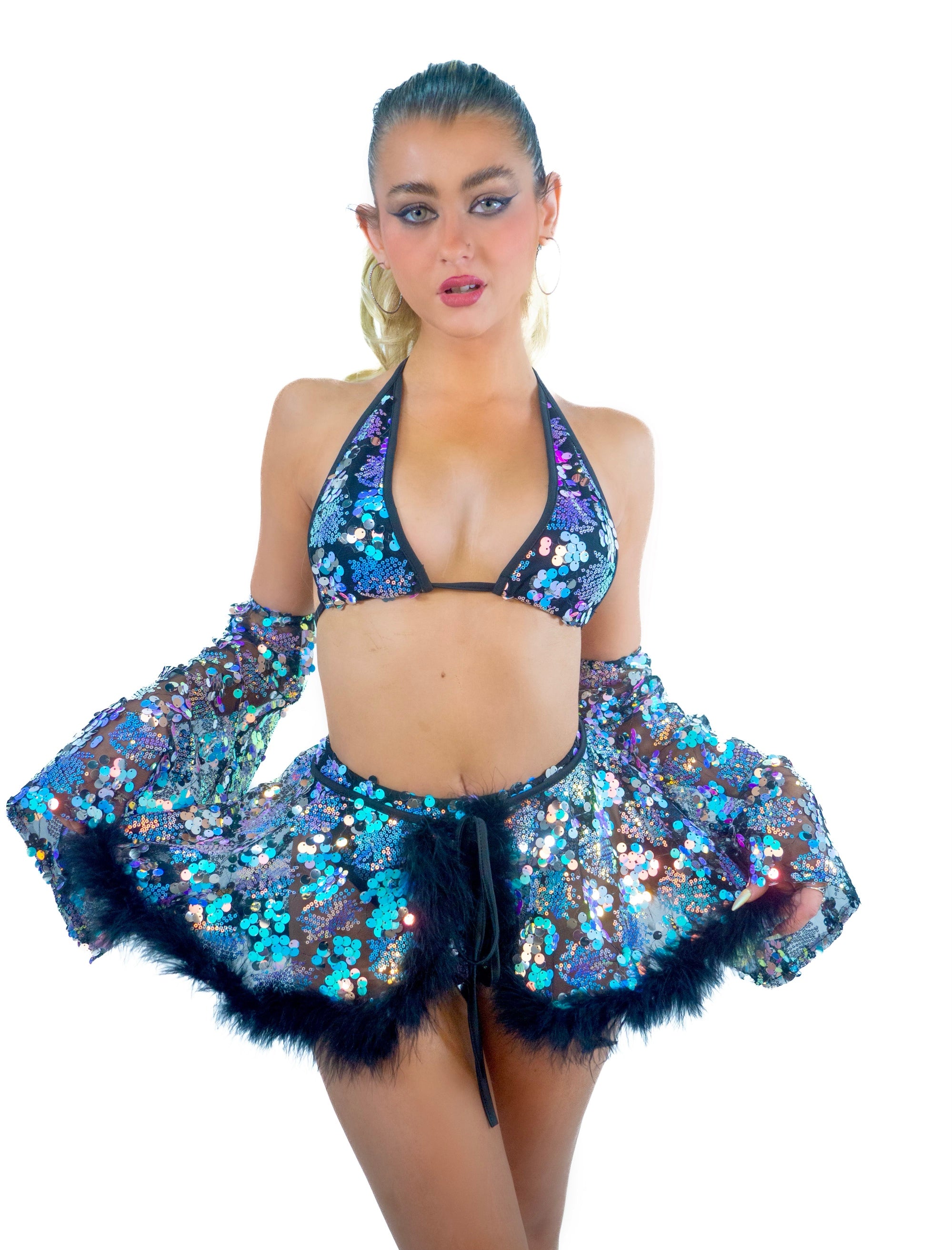 Black Iridescent Fairy Aura Set