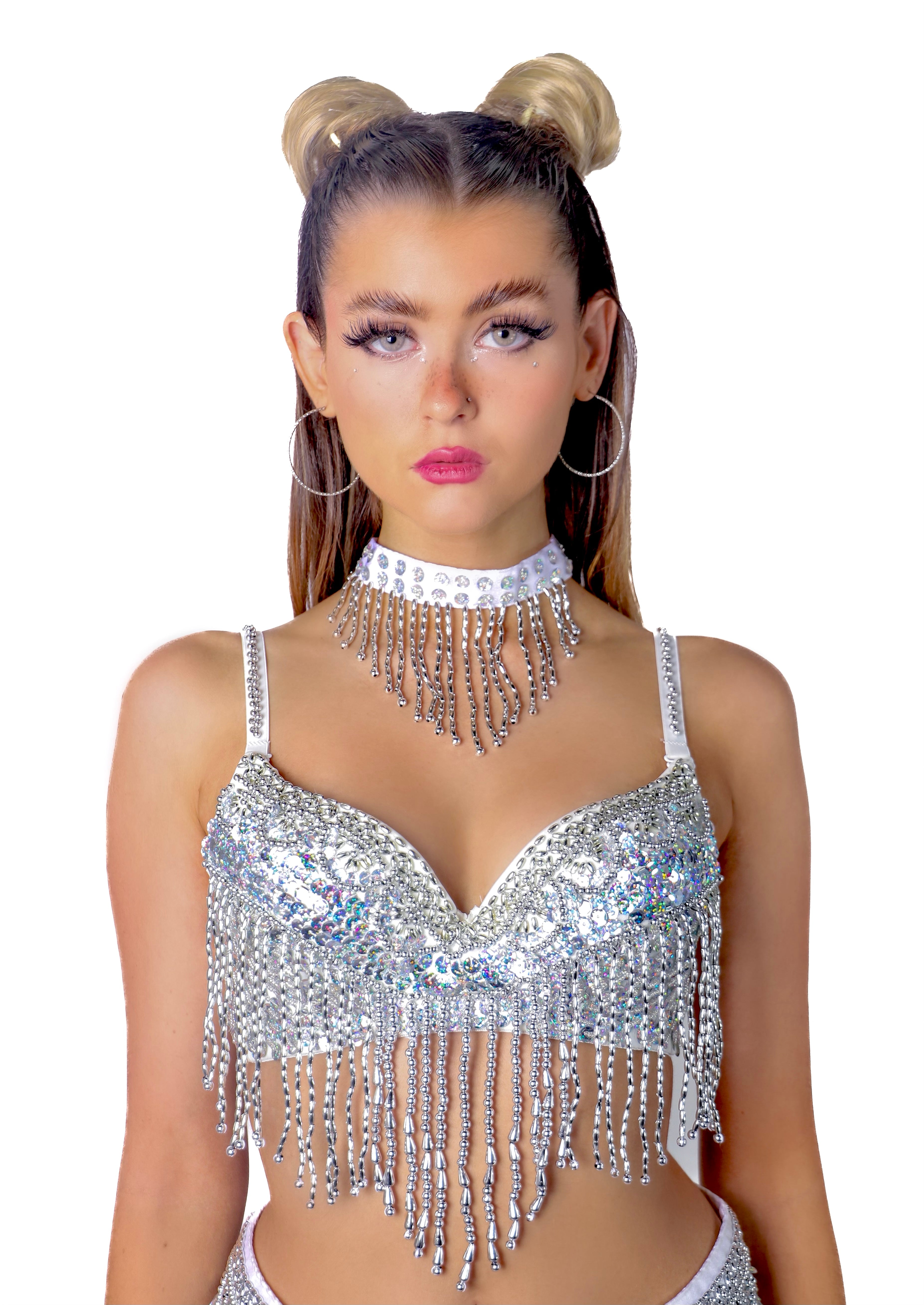 Silver Princess Carnival Bra Top