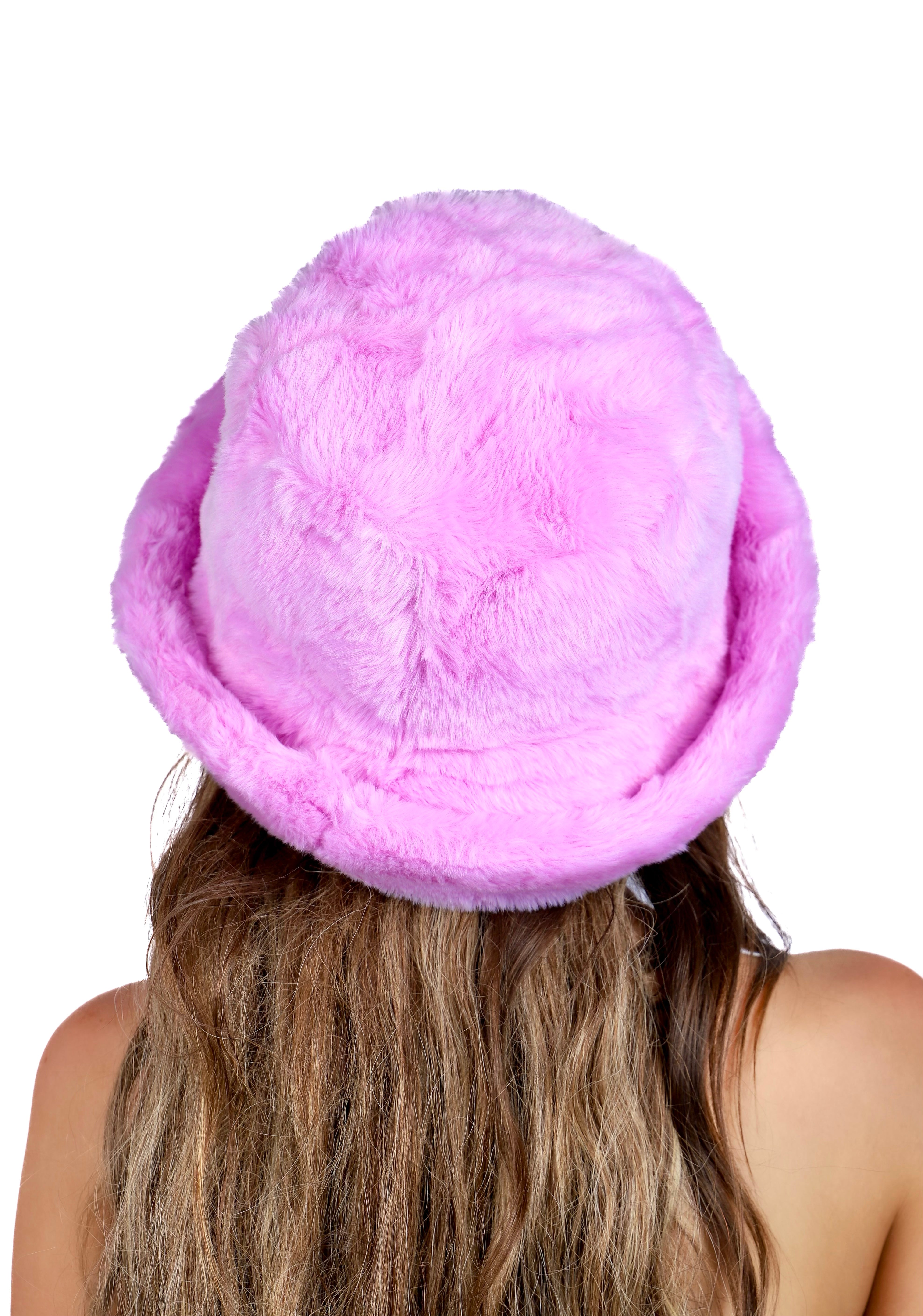 Lilac Fuzzy Hat