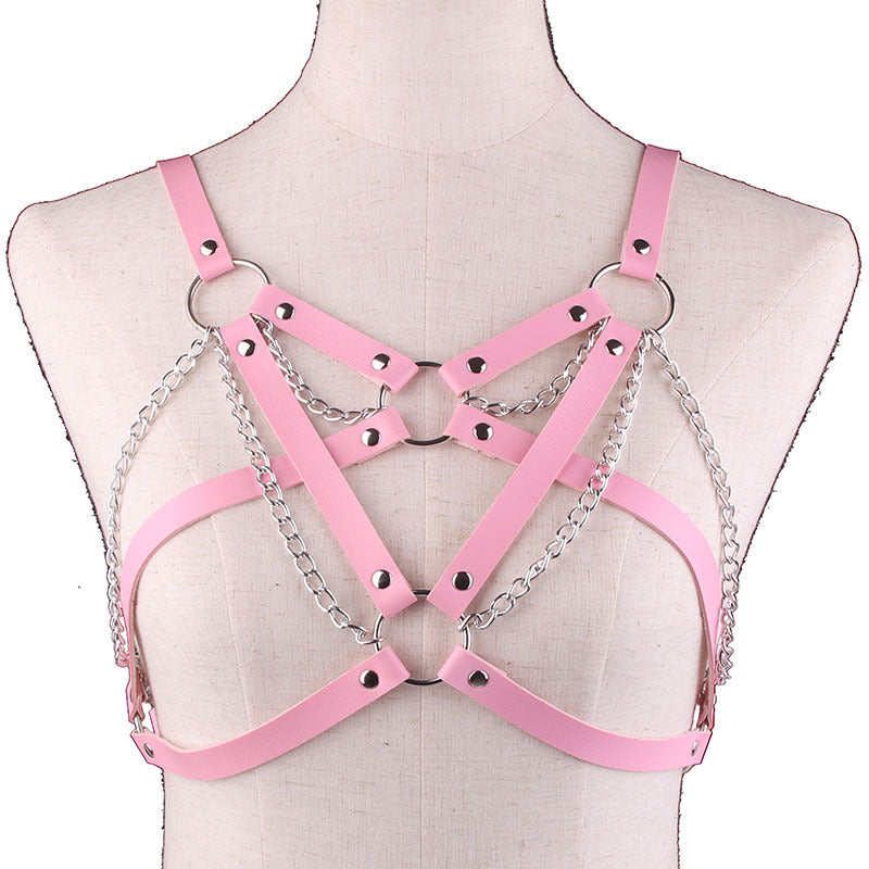 Ascend Vegan Leather Harness Top